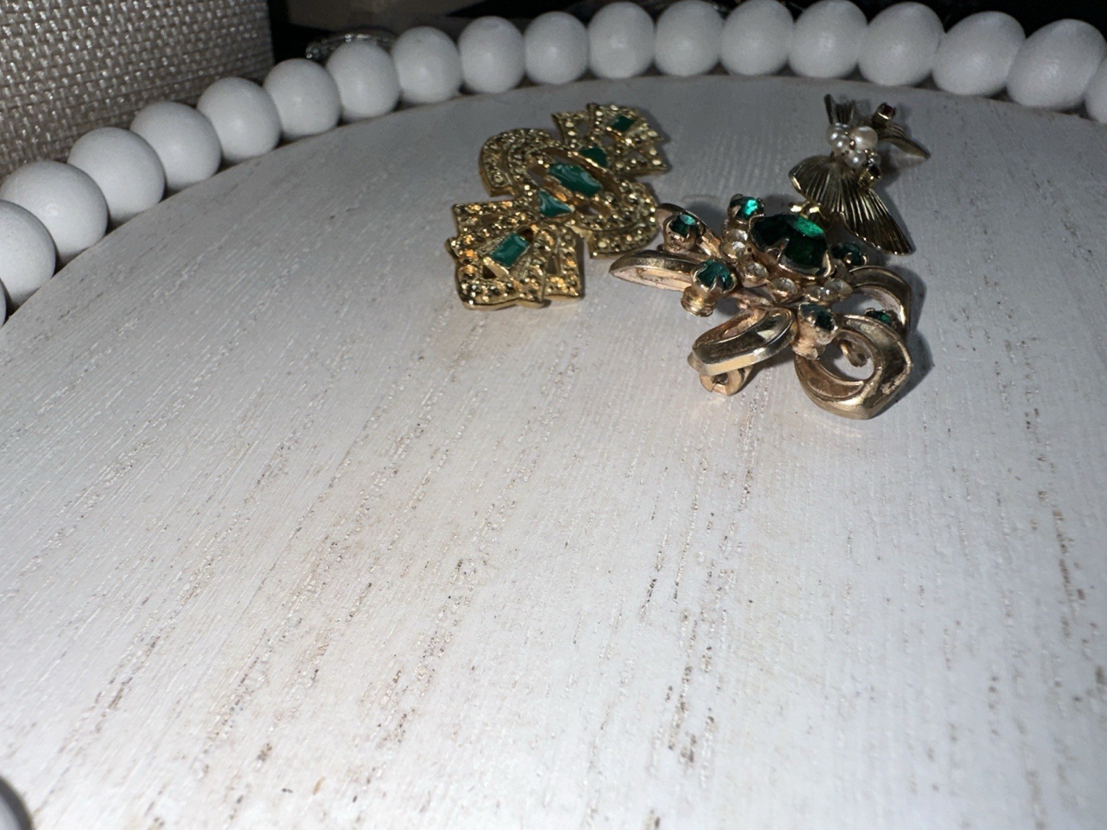 Vintage Mixed Lot Of 3 Brooches Different Variety