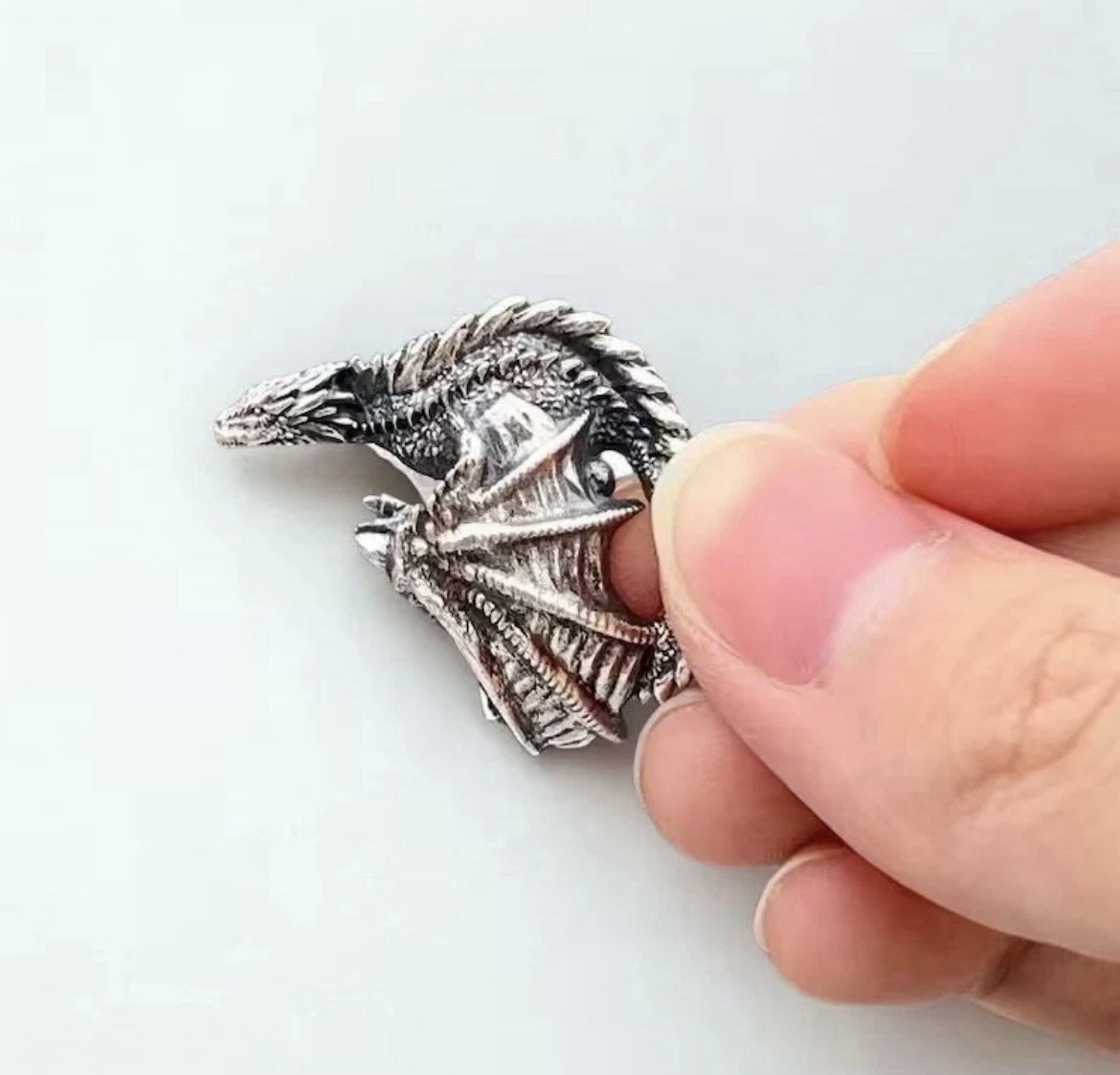 Vintage Gothic Fantasy Adjustable Punk Dragon Ring