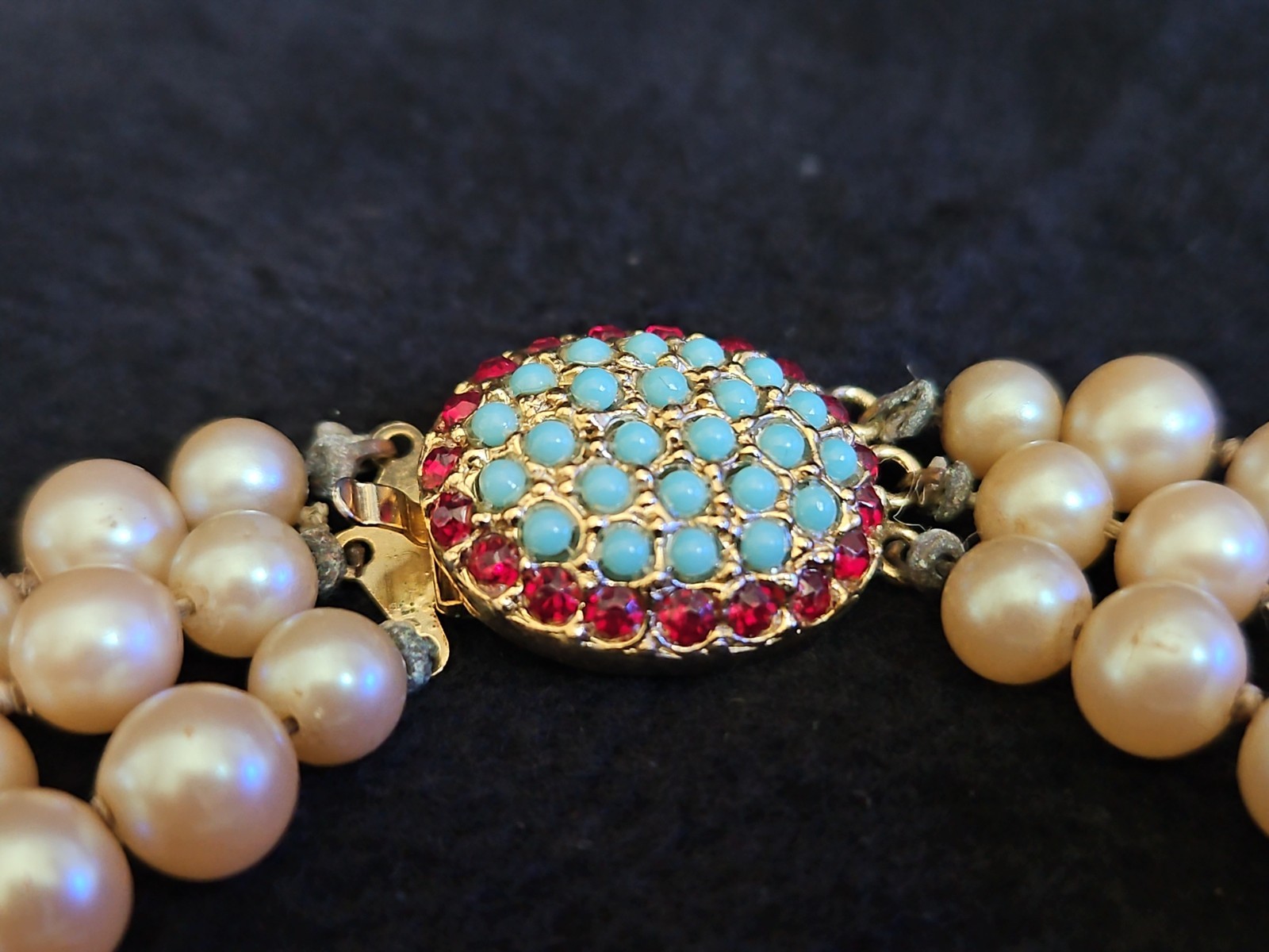 Vintage Faux Pearl Necklaces Lot-5 Pcs, 1950s-1980s, Various Lengths