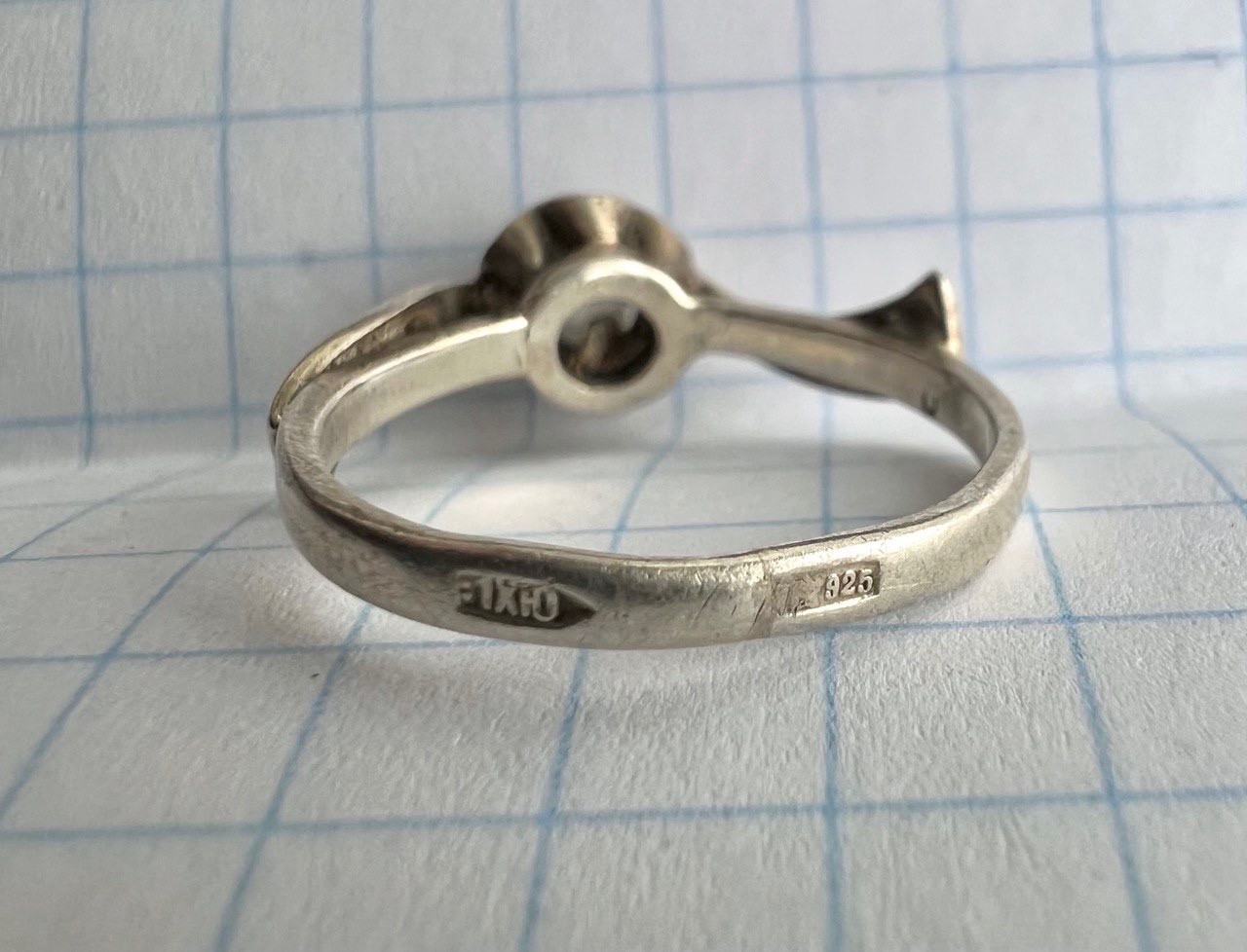 Vintage Ussr Silver 925 Ring Soviet Design Womens Size 5