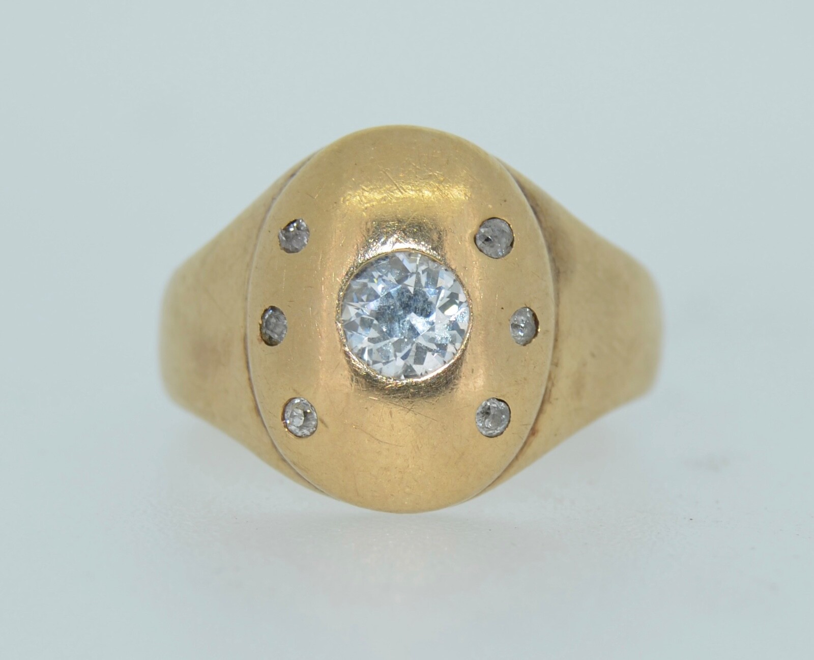 Old European Cut Diamond & Mine Cut Diamond Ring