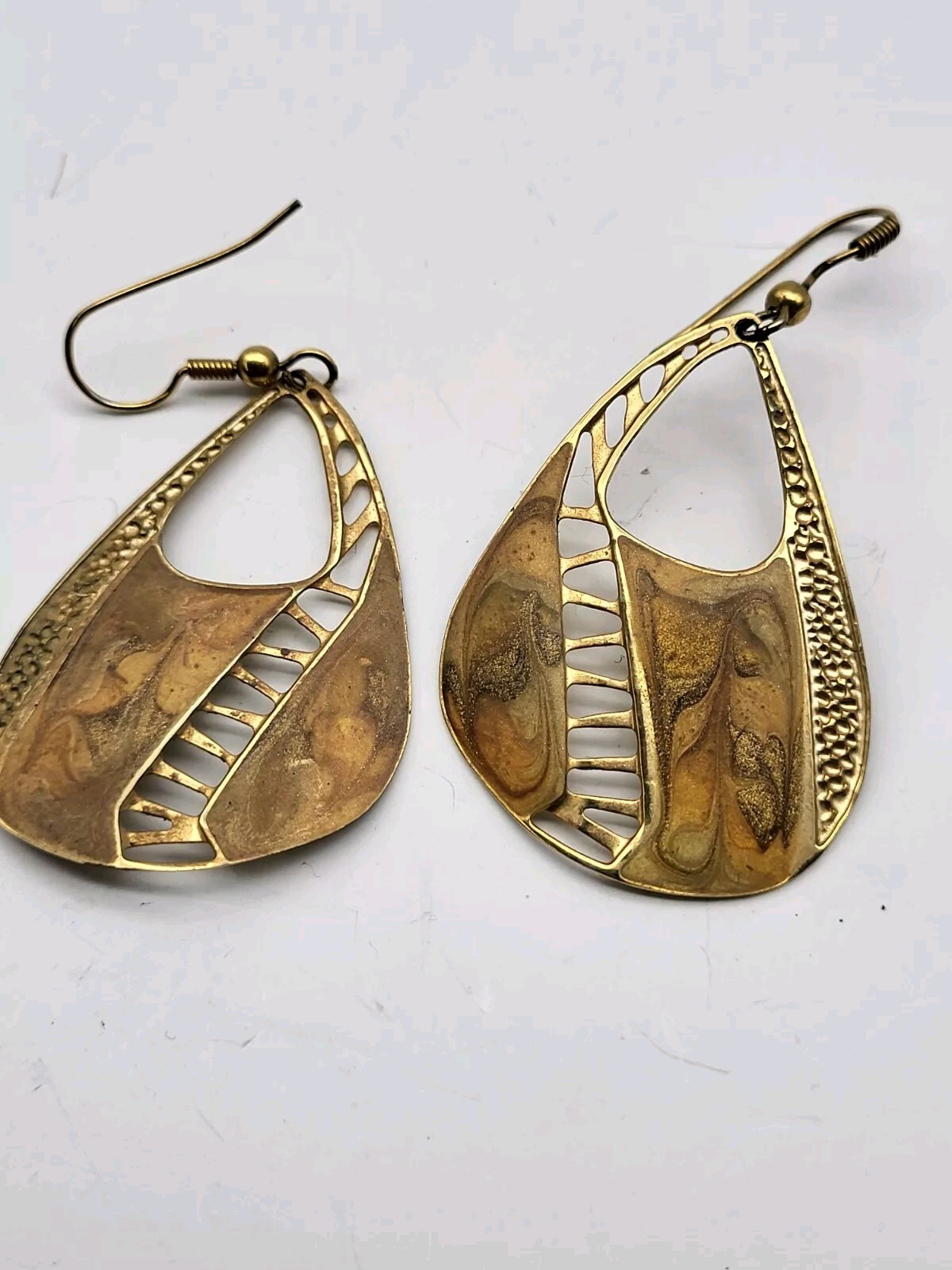Vintage Enamel Berebi earrings earthtones