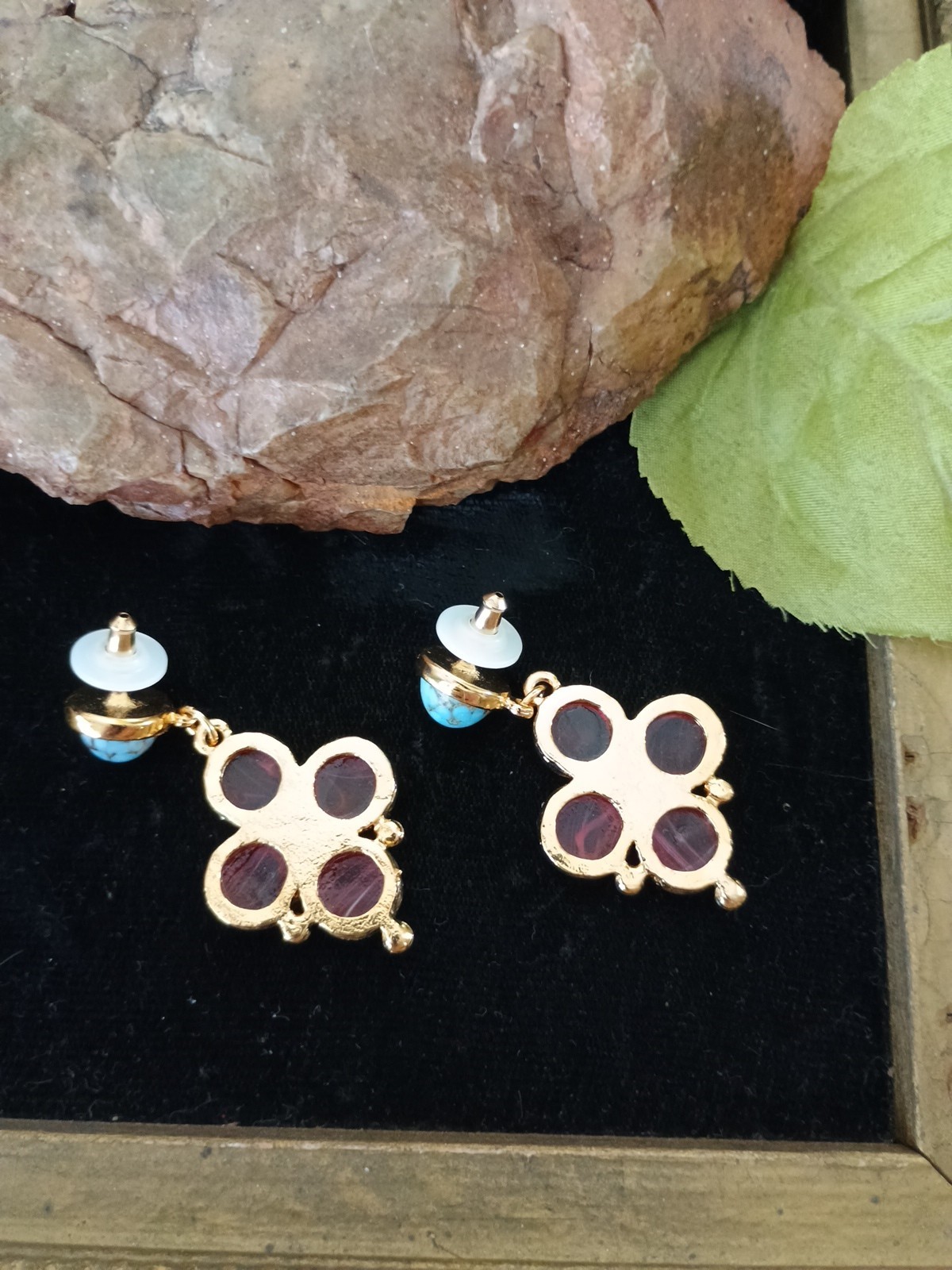 Haute Couture Designer Style Pierced Gripoix Art Glass Dandle Pierced Runway…