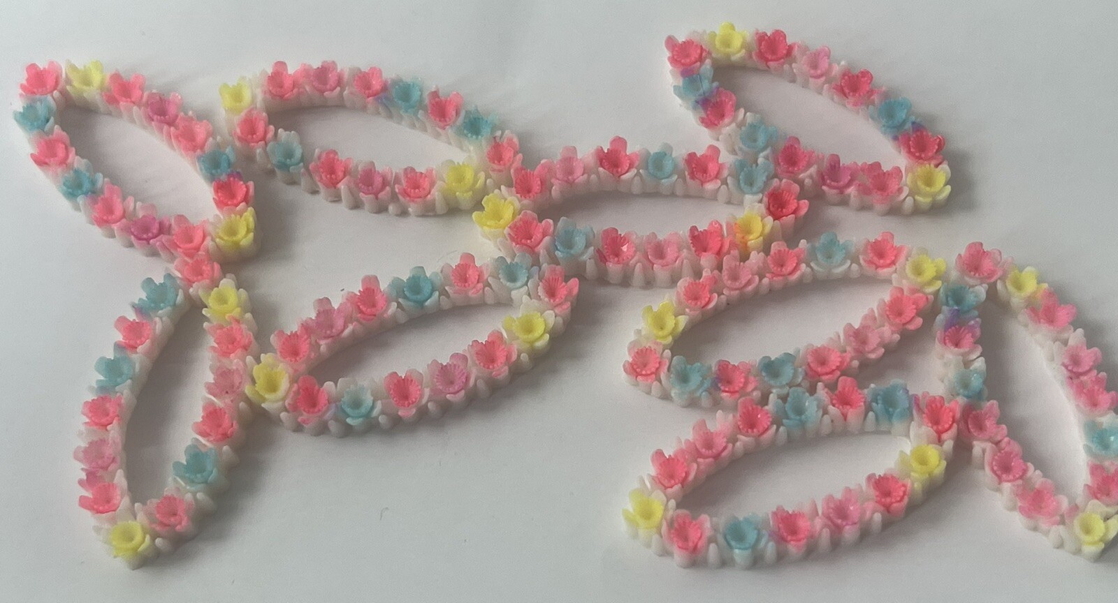 1/1/2 inch vintage Japanese flower oval rings 24 pcs 20.99