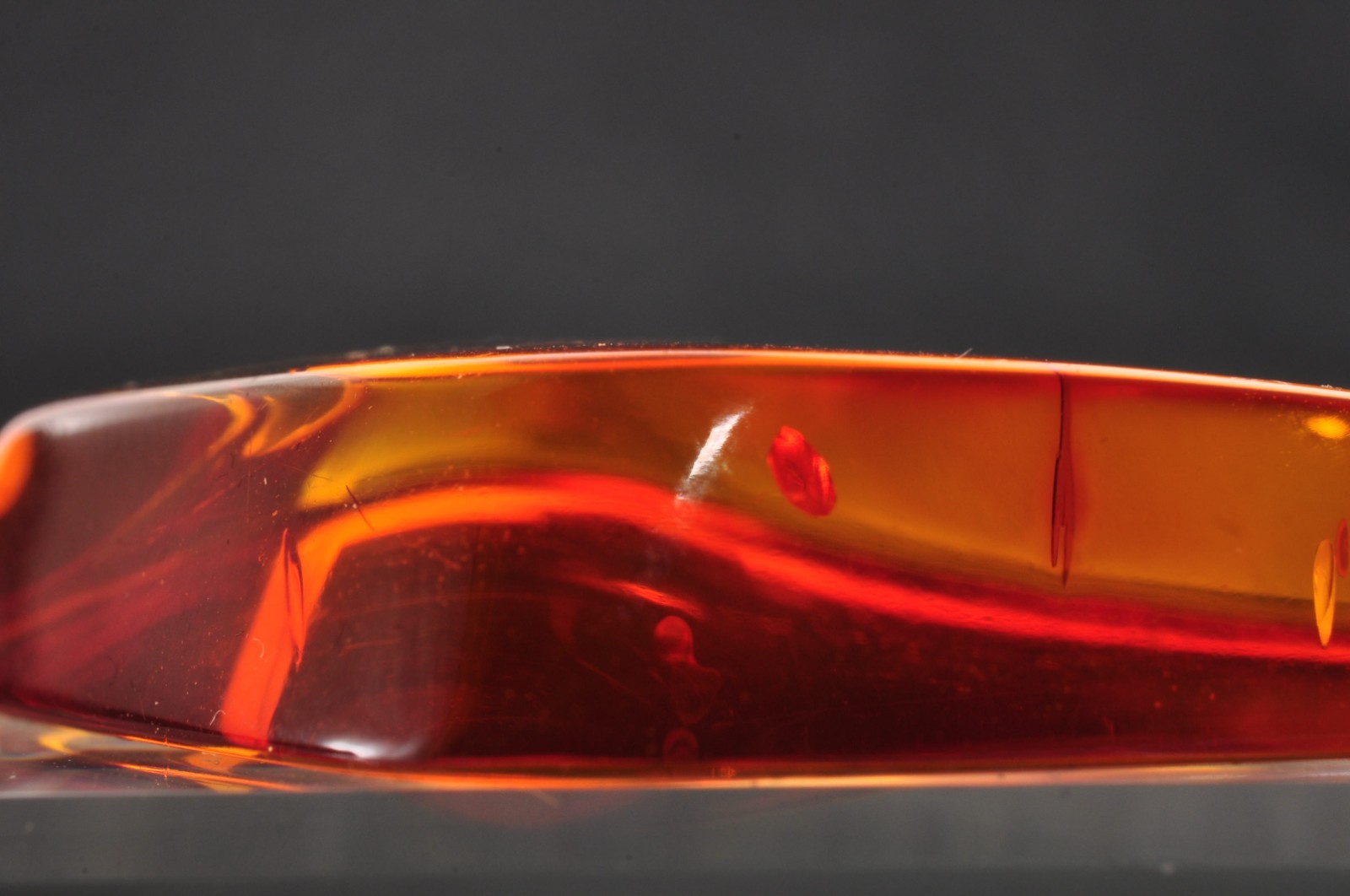 18k gold clasp “KUJI” Amber Pendant top Spindle shape (39mm (1.53in) 16.25ct).