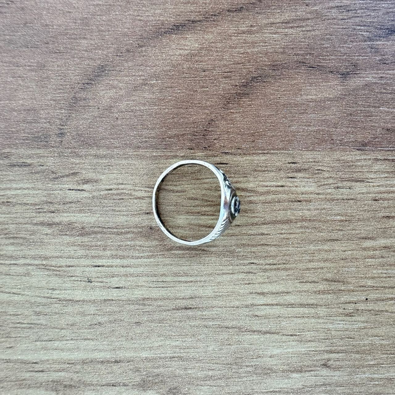 Vintage Soviet RING Silver ⭐875 mark Star of the USSR, Women’s jewelry, flower