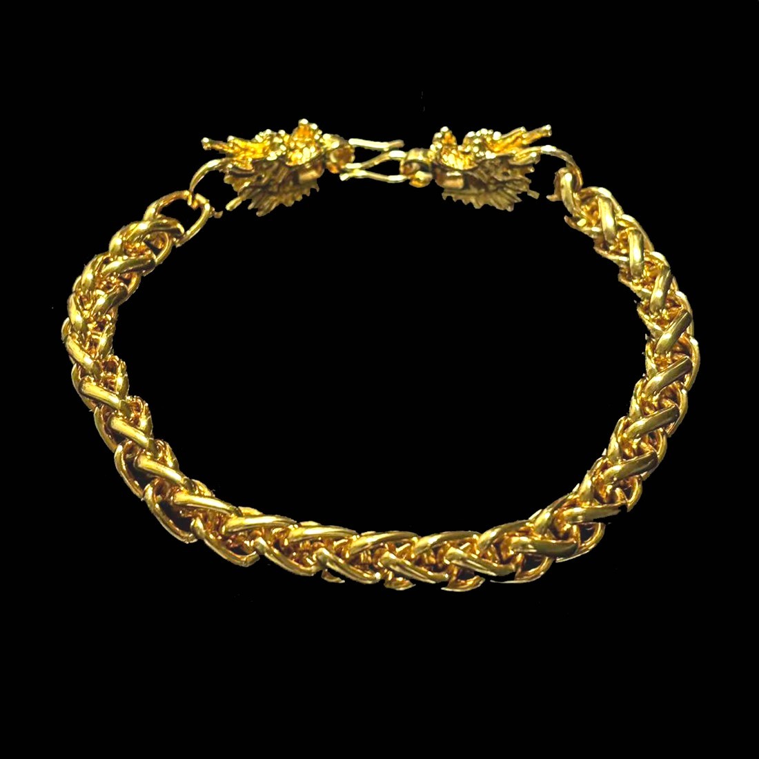 Dragon Vintage Gold-plated (NOT SURE) Bracelet Chain, 26.0 gram, 8.5 inch
