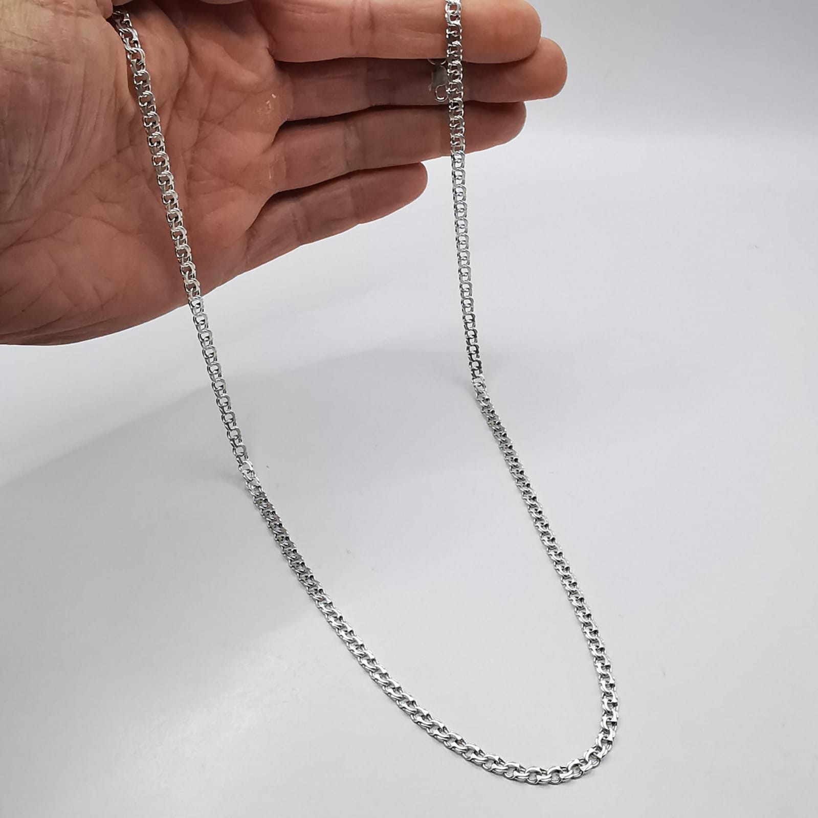 Vintage Beautiful Jewelry Chain Necklece,925 Sterling Silver,Signed , 13,45g