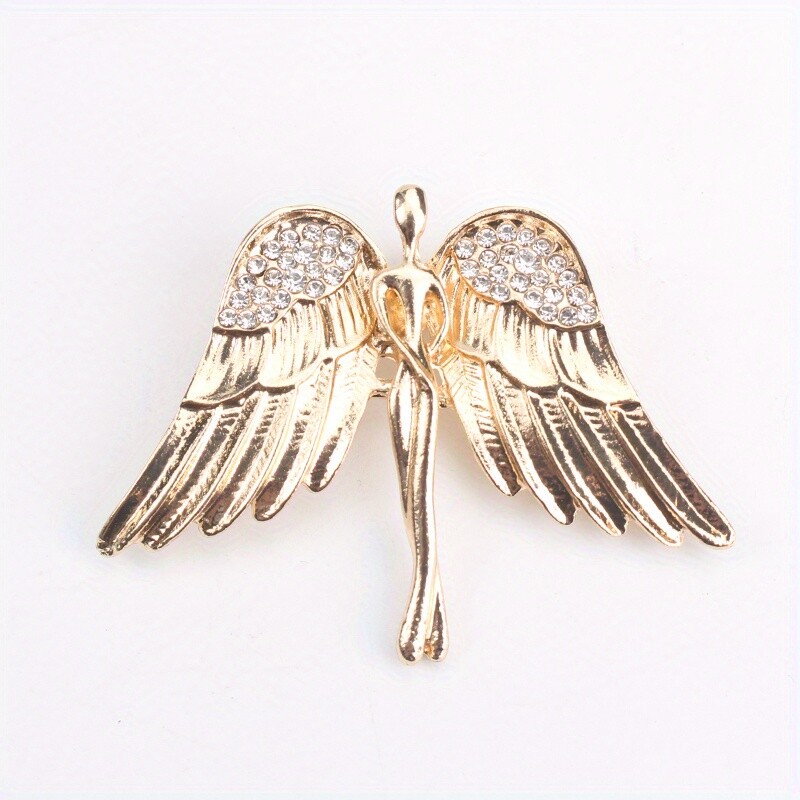Simple Fashion Temperament Archangel Wings Brooch Women Men Jewelry Gift