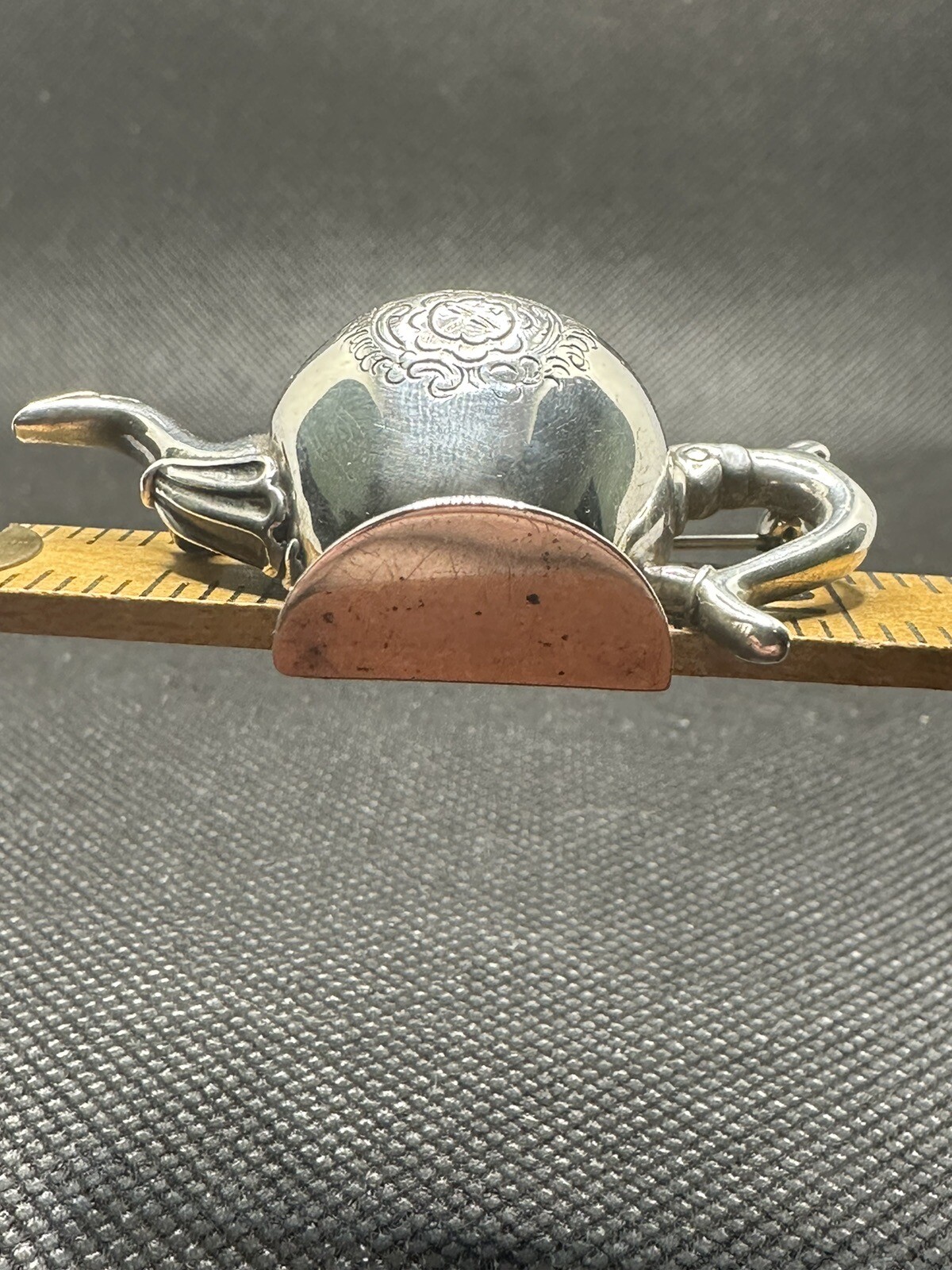 VINTAGE Sterling Silver Revere Teapot Pin Brooch