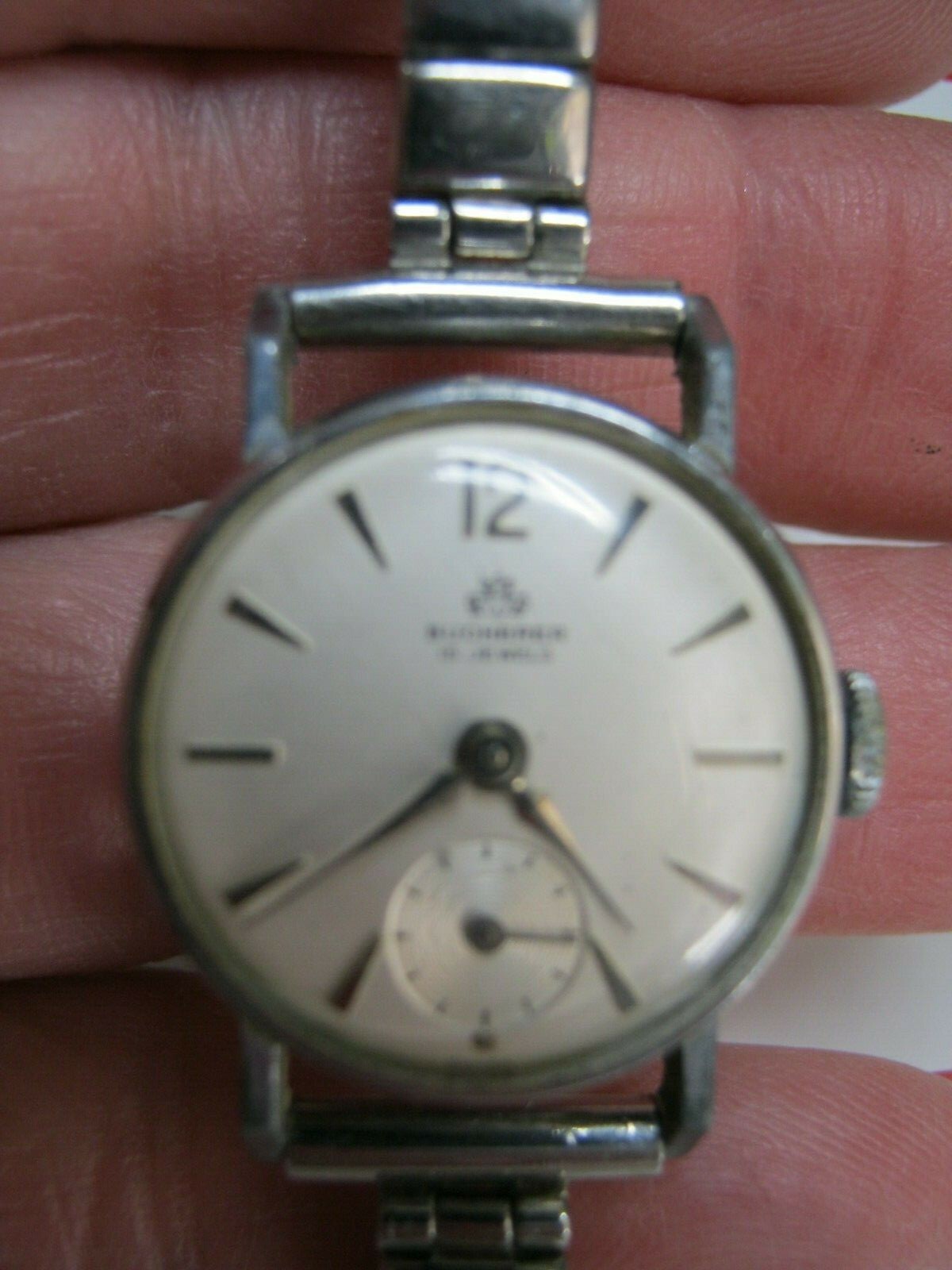 Bucherer 17 Jewel Ladies Watch manual wind Working