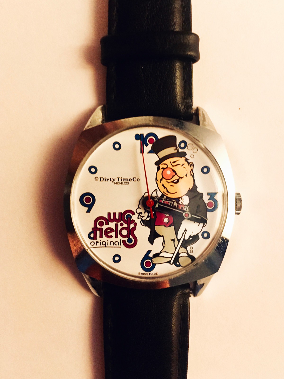 VTG 1970s Dirty Time Co. W.C. Fields Manual Wind – RARE