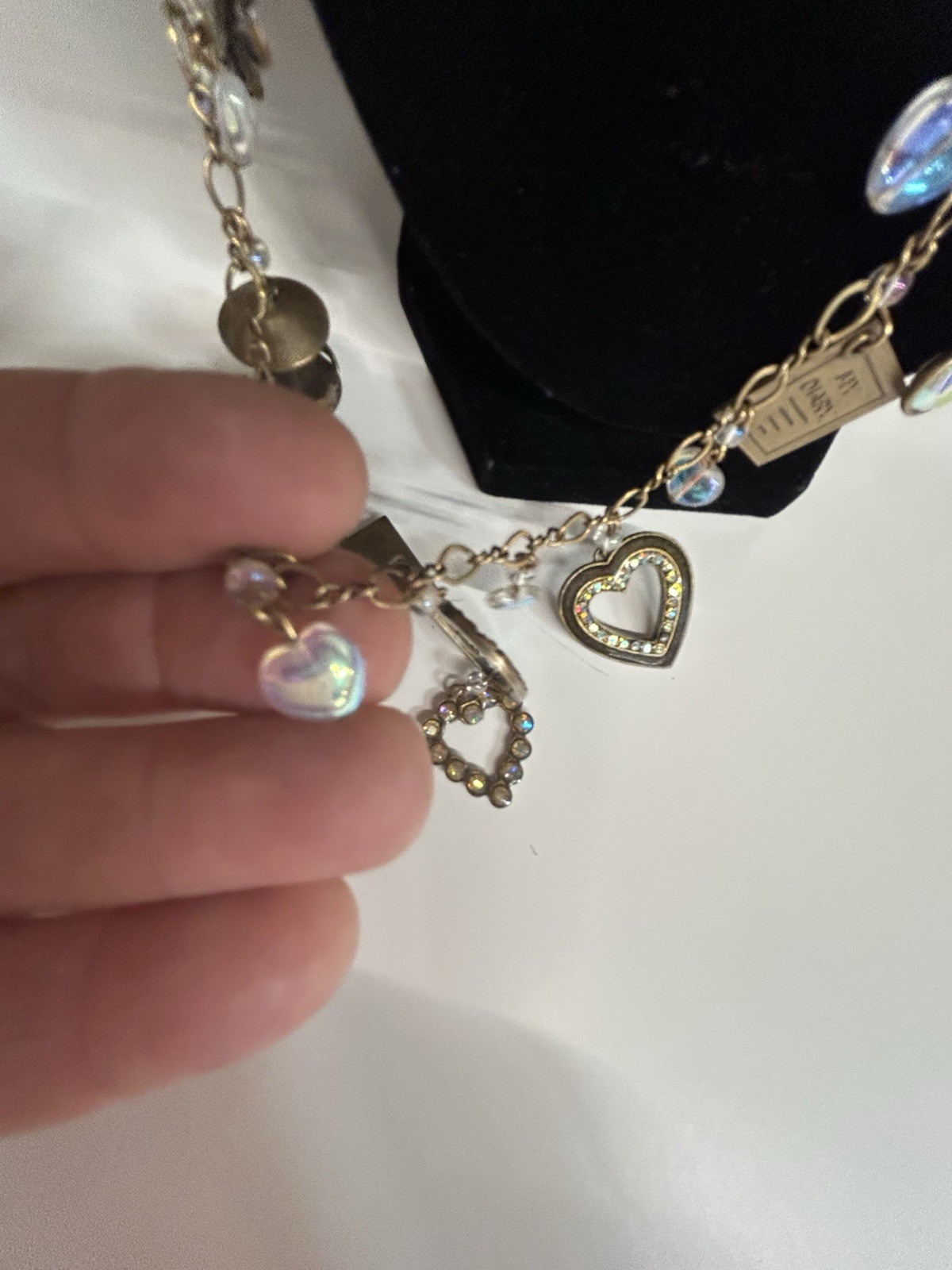 Glass Works Vintage Necklace 15” Long
