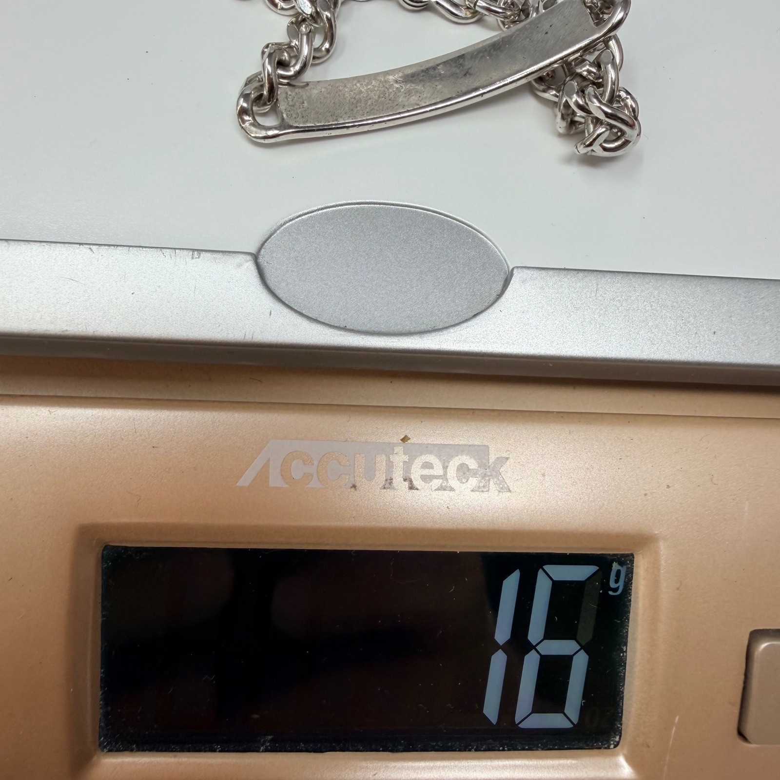 Elco Sterling Silver ID Bracelet Betsy Engraved Curb Chain Heart Clasp 7.25in