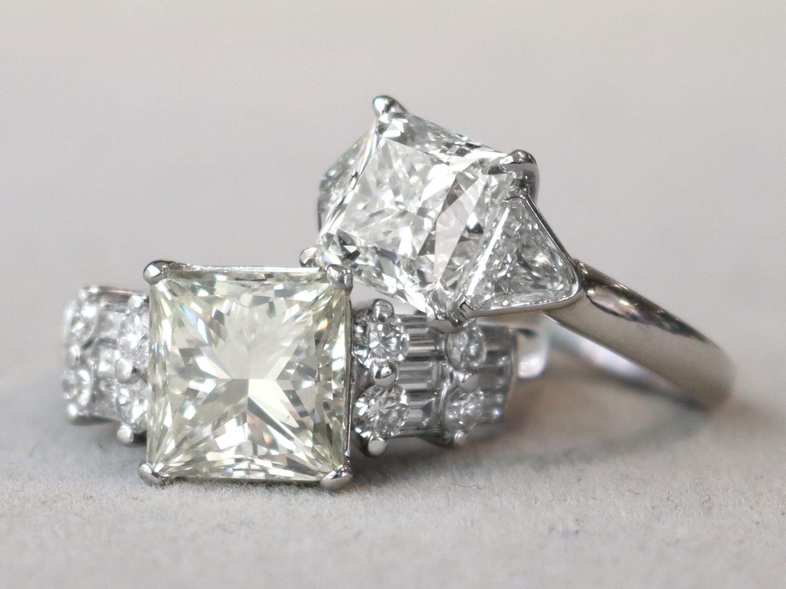 Vintage 5.12ct Diamond and Platinum Solitaire Ring