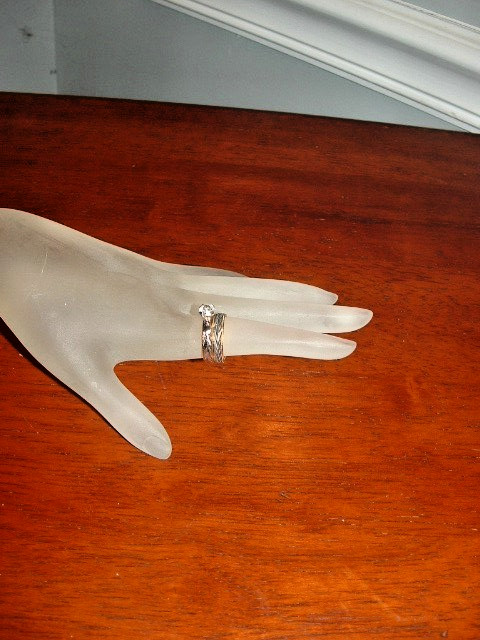 NEW Vintage 2 tone 14K Dura-Klad Gold Electroplate 2 PC. wedding set SIZE 5