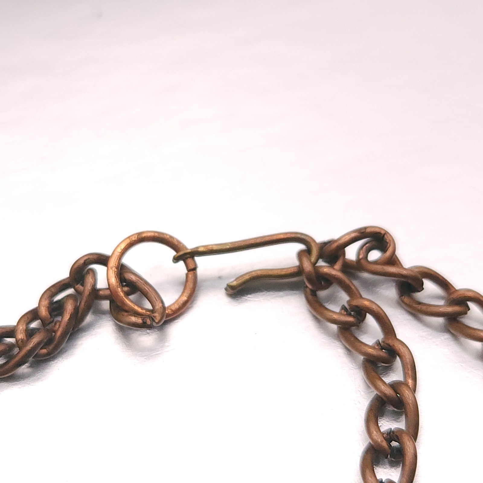 Vintage Solid Copper South Western Modern Collar Statement Necklace 16″