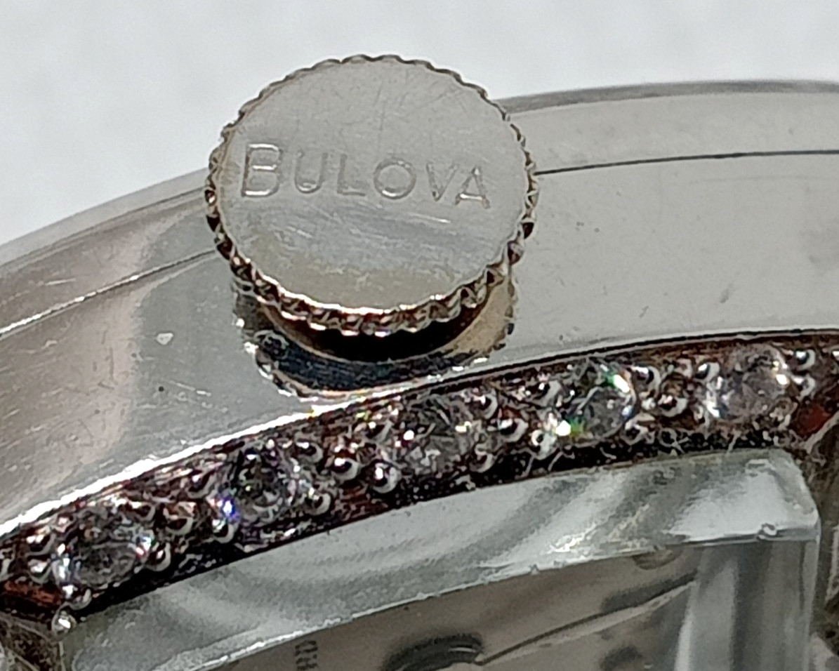 STAMPED IRID PLATINUM MANUAL CONCORD LADIES DIAMOND WRIST WATCH