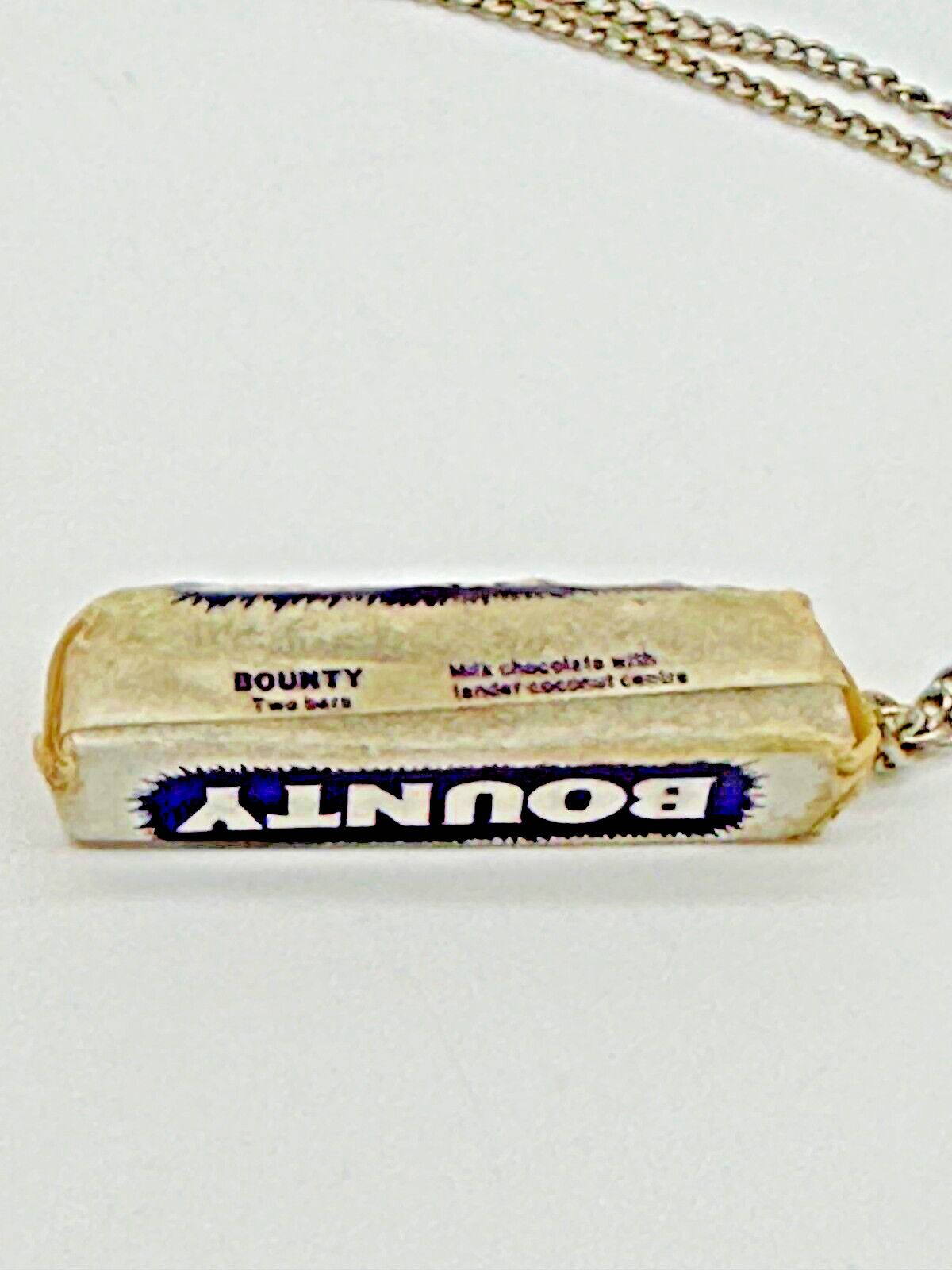Vtg Miniature Necklaces Chiclets, Kit Kat, Calculator, Bounty, Cassette Tape