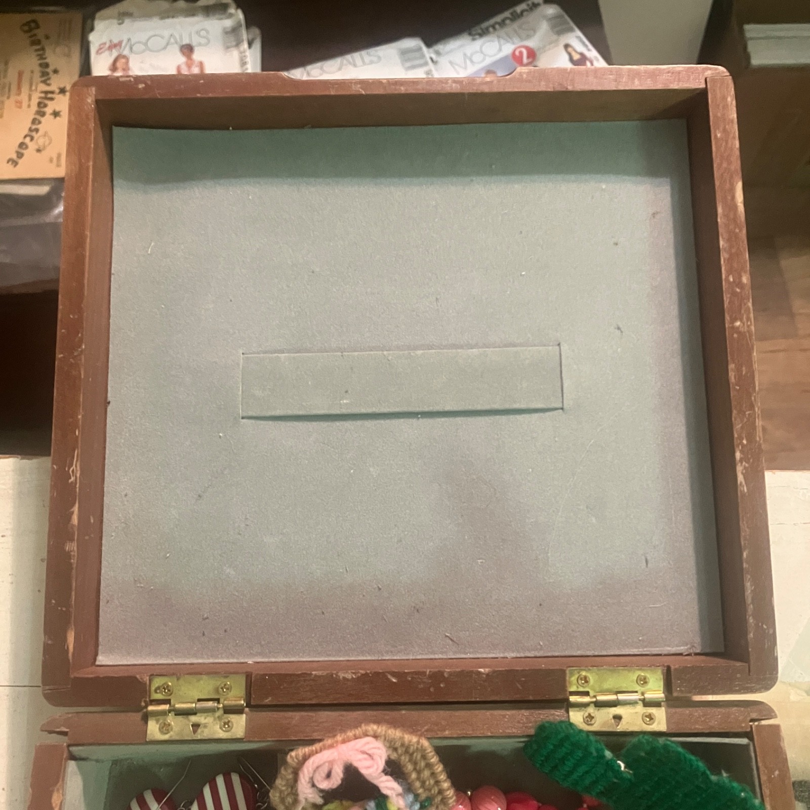 Lot of Vintage & Modern Costume Jewelry with Wooden Box Estate Junk Craft