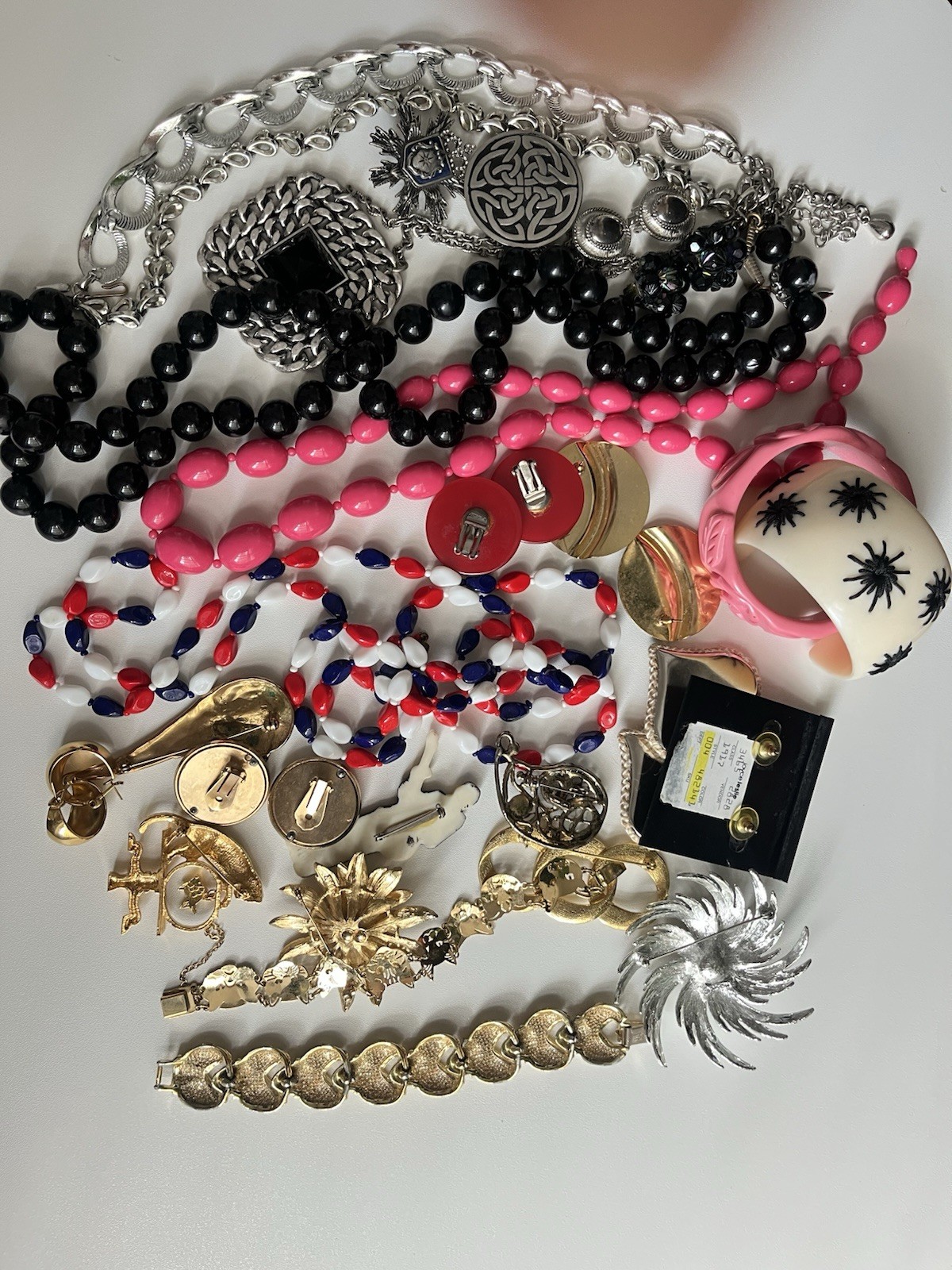 Vintage jewelry Lot Brooch Necklace Coro Coventri Avon Klum BSK STANNARD 1960-80