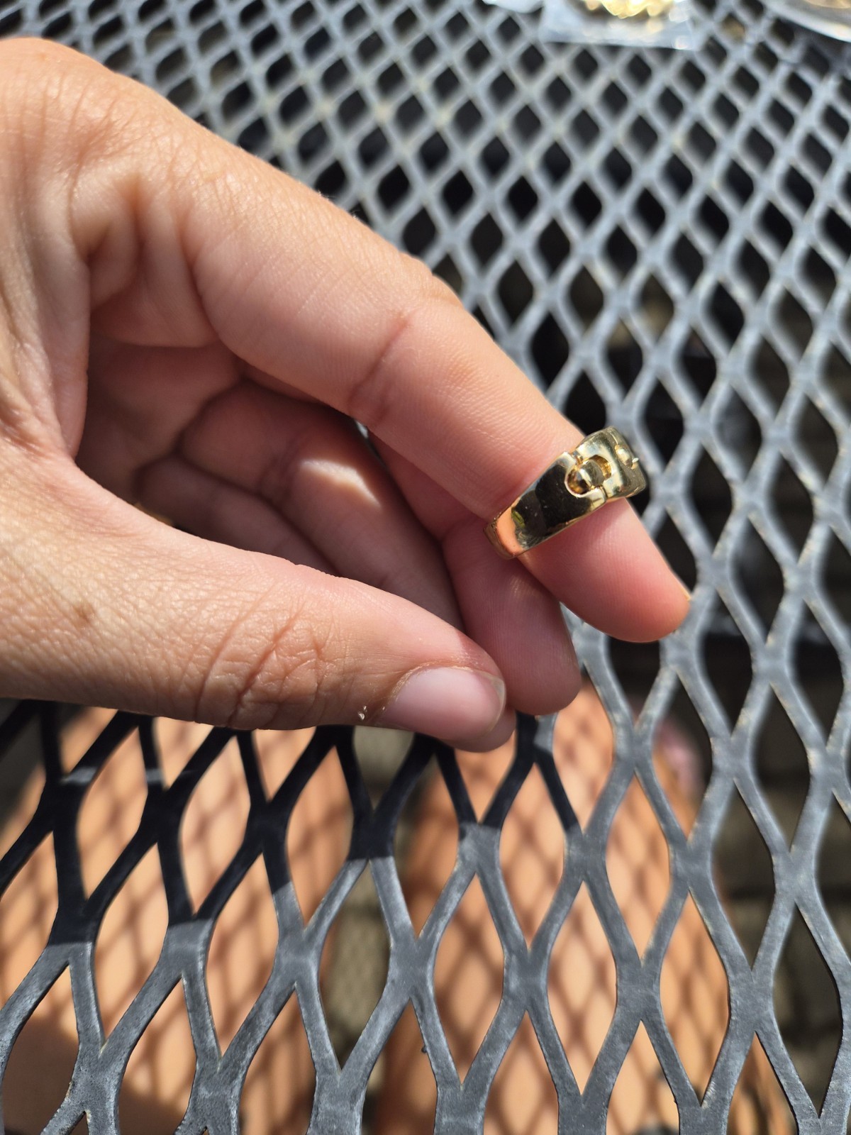 Vintage 14k Articulated Chain Ring