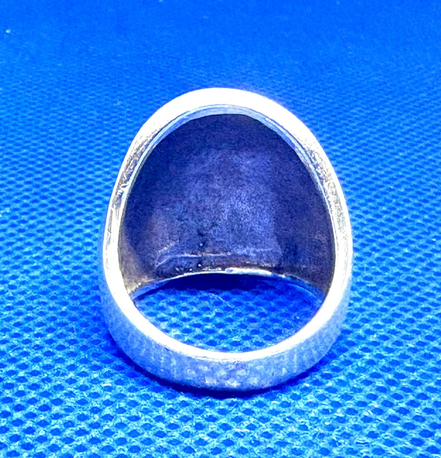Y70 Turtle Shield Modernist 10.84g 1970 Vintage 925 Sterling Silver Ring Size 7