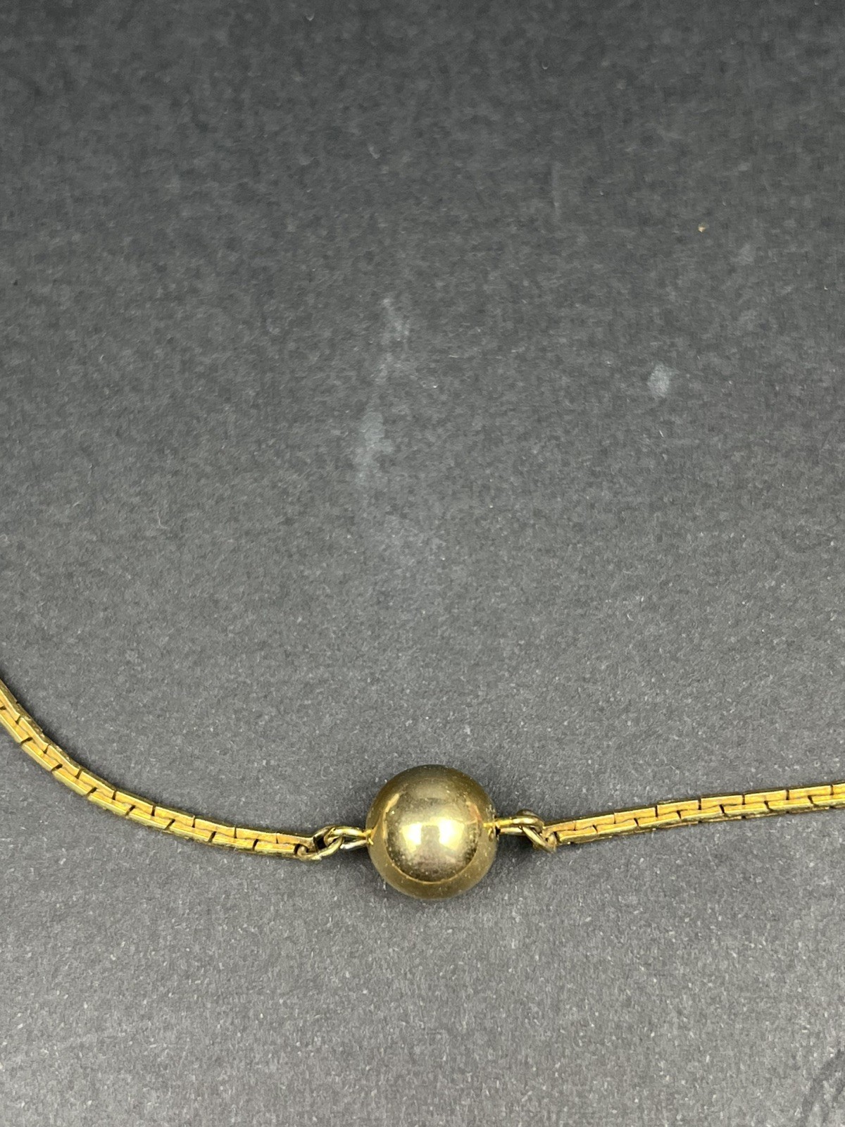 Vintage Avon Gold-Tone Necklace with Bead Accents – 25.5” Classic Box Chain