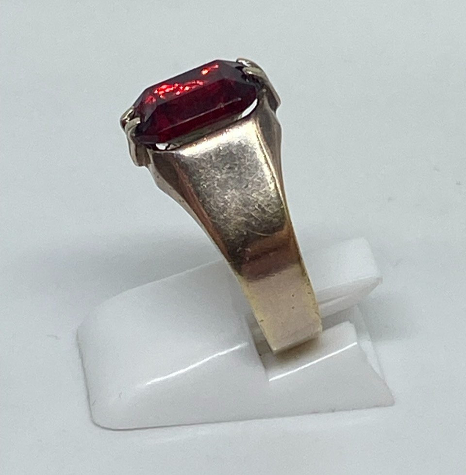 Rings Silver 875 Size 8.25 . Weight 3.42 g. Soviet Vintage Jewelry USSR