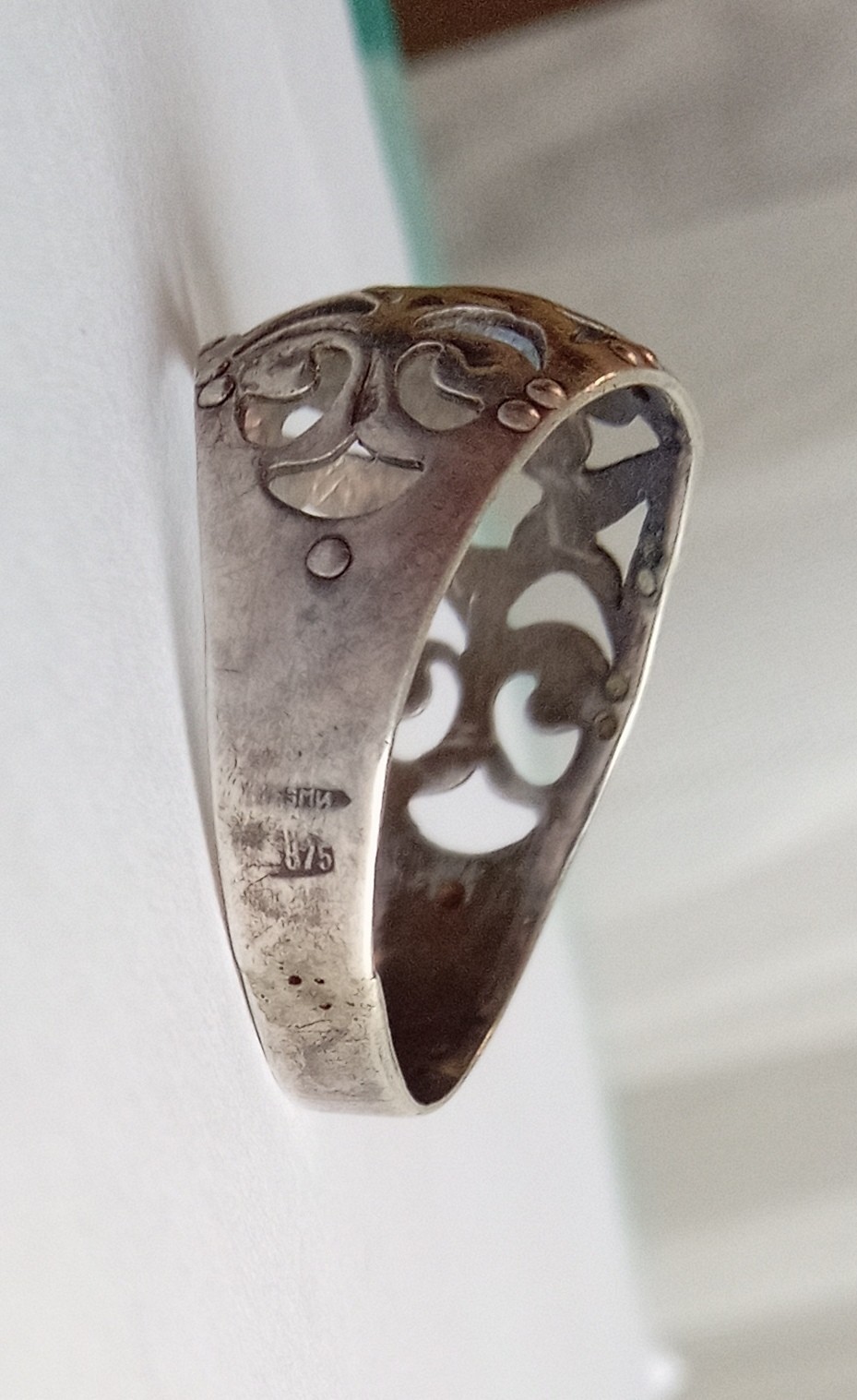 Vintage Ring Sterling Silver 875 test star USSR times Women’s Jewelry size 11