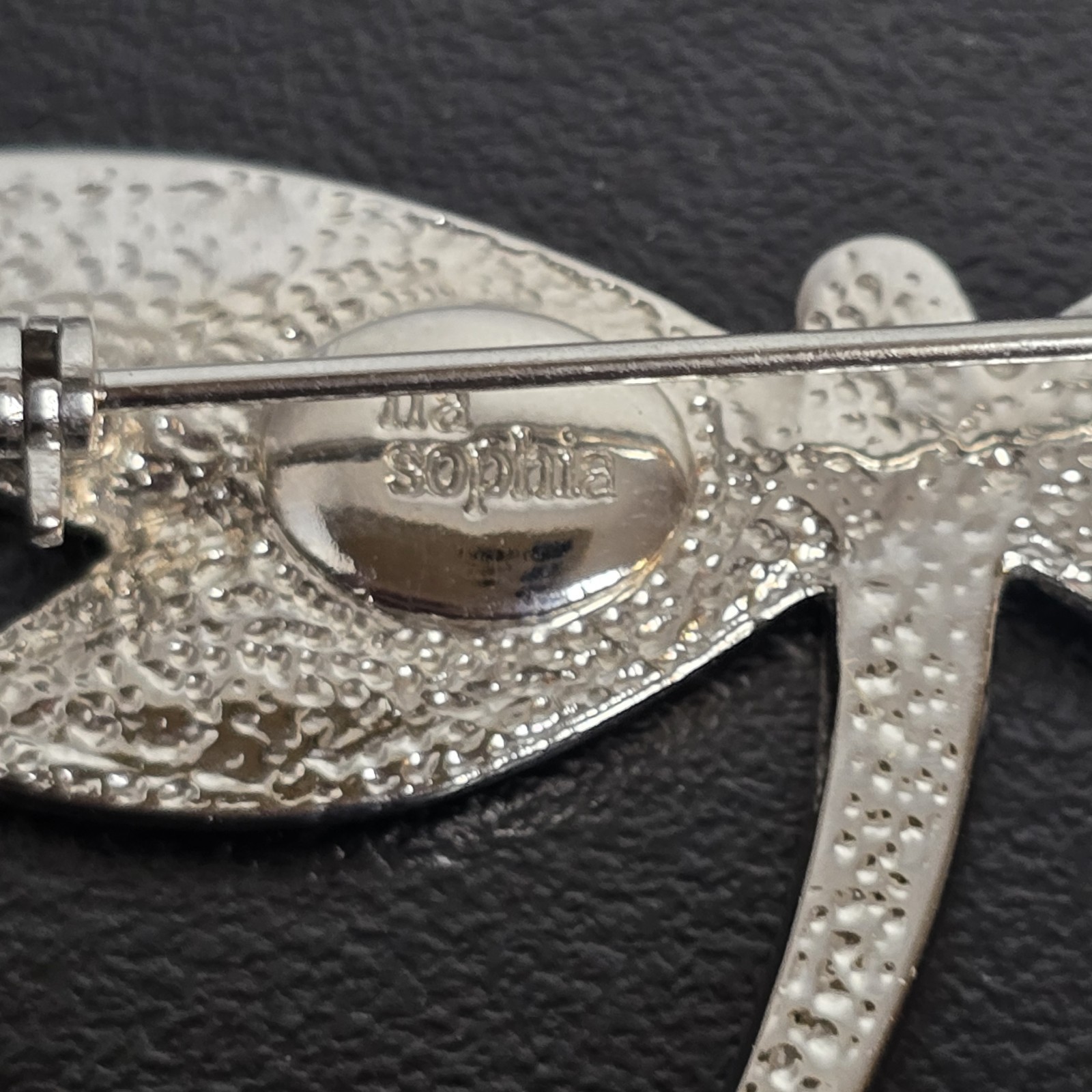 Lia Sophia Silver Tone Dragonfly With Abalone Wings 2.5″