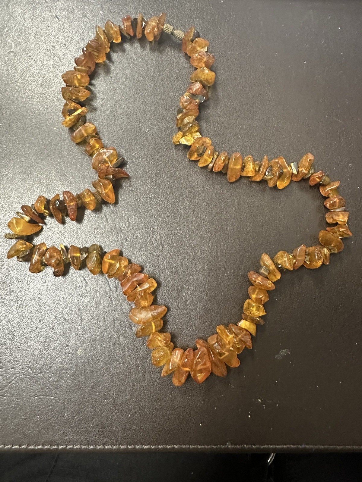 Vintage Amber Necklace, 22 Inches