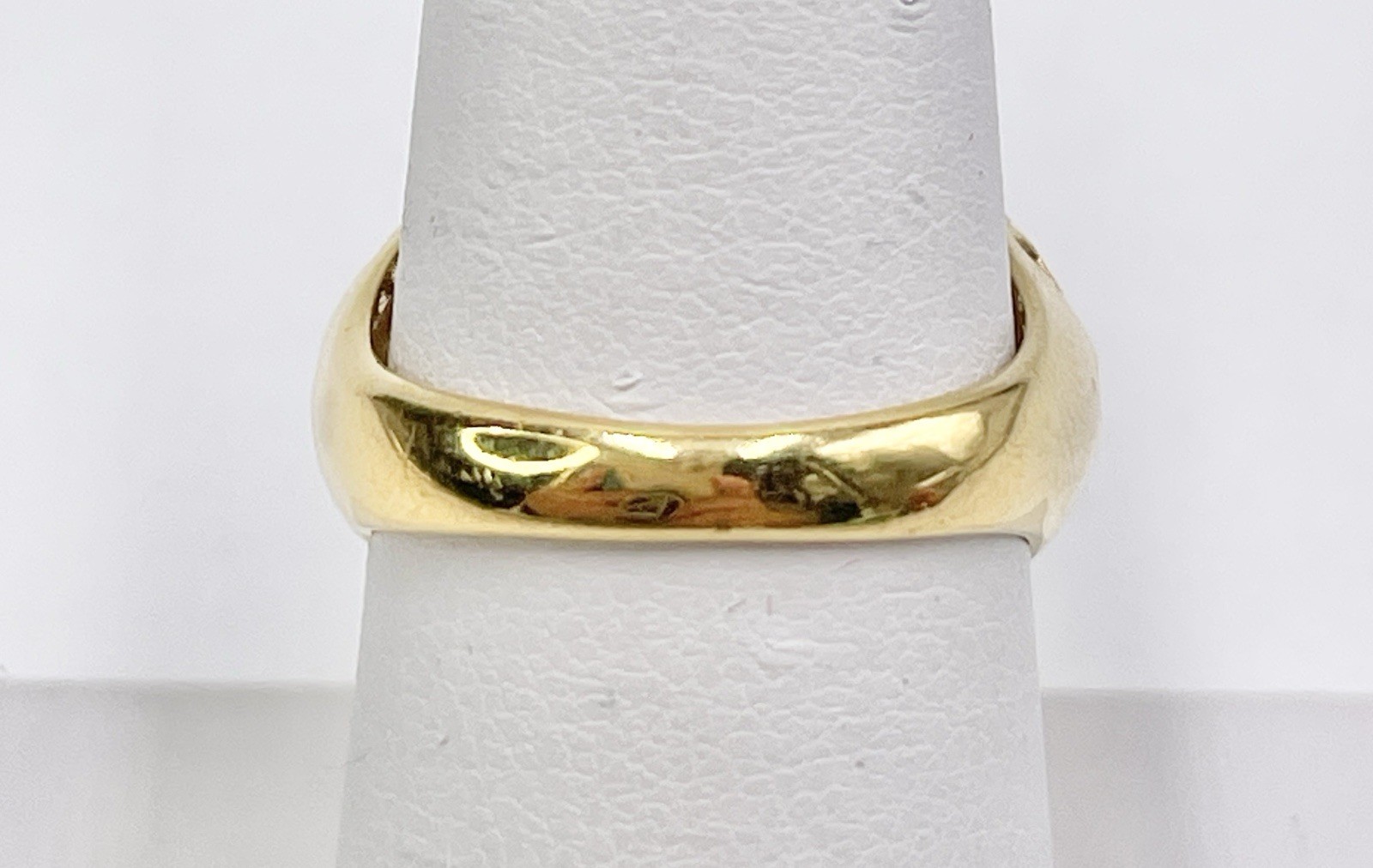 Vintage Ring Costume 14k H.E.P Dome Dimond Cut Size 6.75