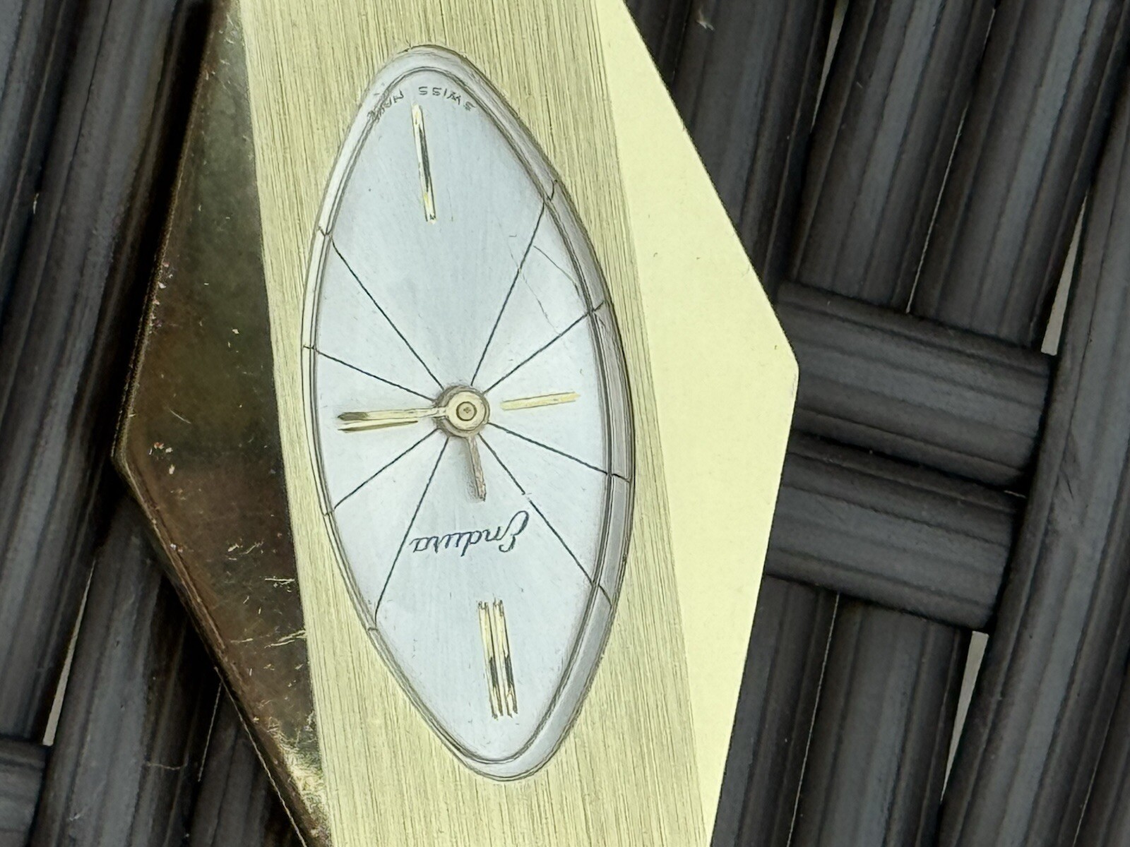 Vintage Endura Gold-tone Pendant Watch, New Battery