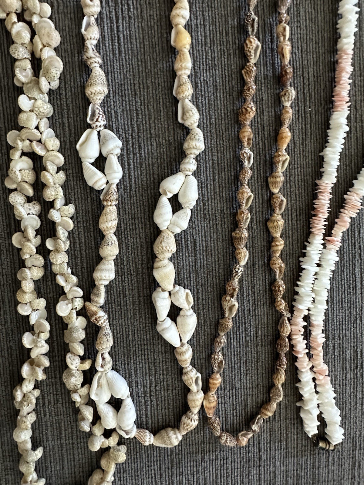 Lot of 10 Vintage Cowrie Puka Necklaces Shell Seashell Boho Beach Wedding Party