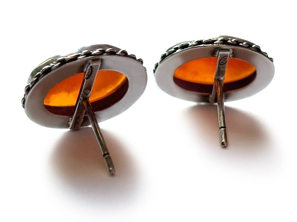 Vintage 6 Cameo Cannetille Bracelet & Cameo Earrings from Italy 800 925 Silver