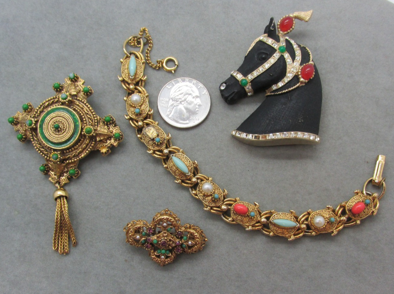 Vintage High-End Designer Costume Jewelry Repair Lot Robert Mandle Florenza
