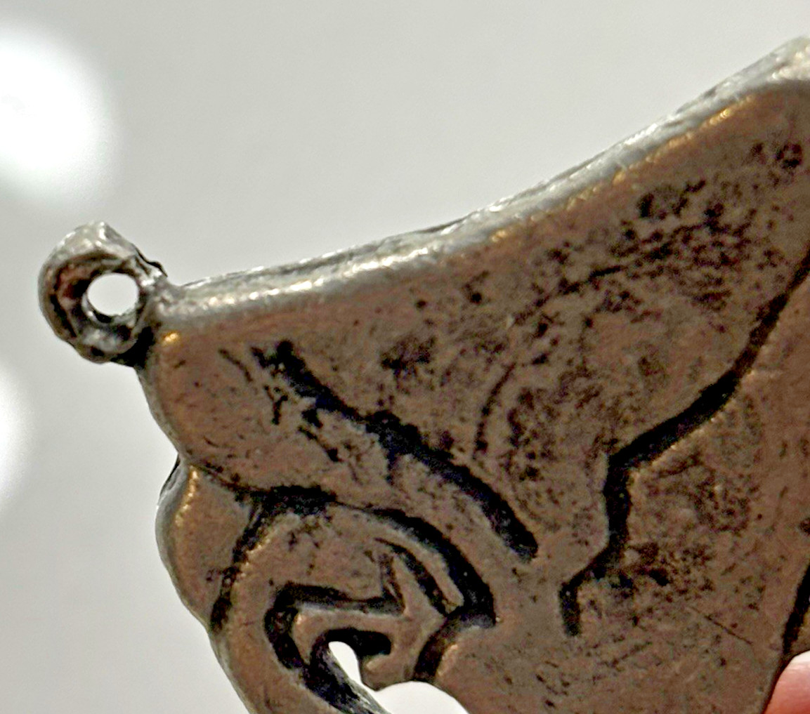 Vintage Buckingham Pewter Swan Pendant – Old Gaol Buckinghamshire England 90s