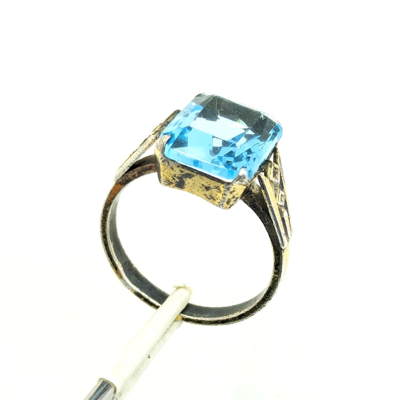Vintage Luxury Soviet Silver RING ⭐875 stamp Star USSR size: 8US (18.5mm) | #100