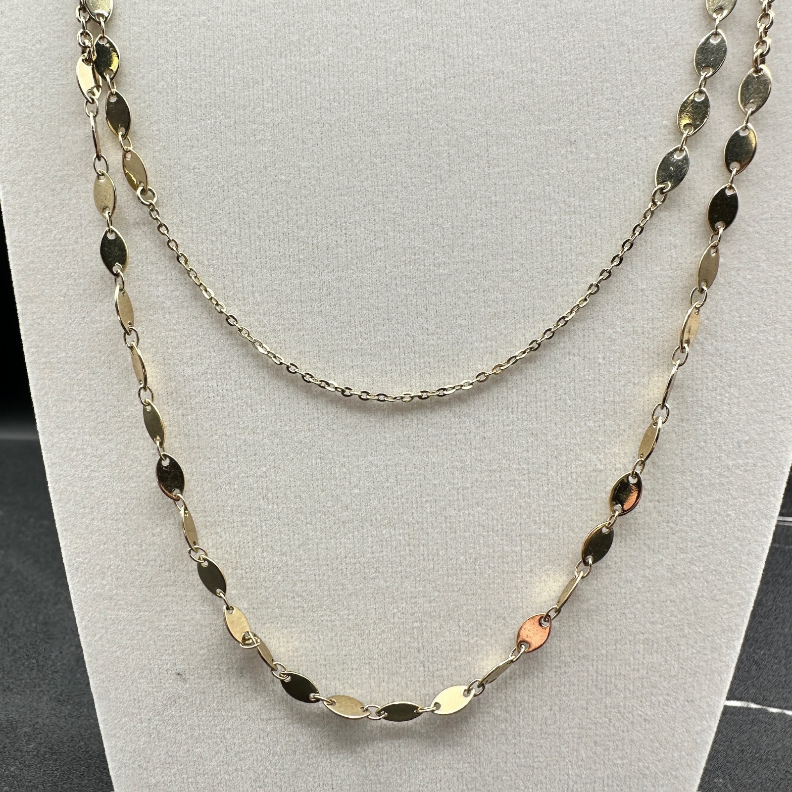 Vintage Sugarfix Gold-Tone Oval Link Chain Collectible Retro Lobster Layered
