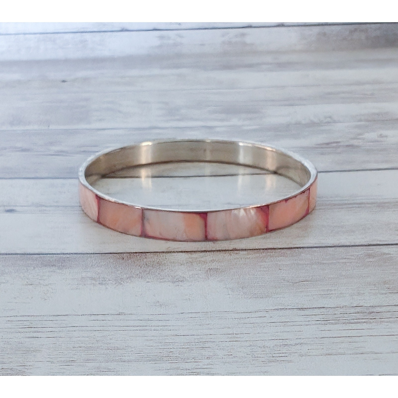 Vintage Bracelet Inlayed Red/Pink Tones