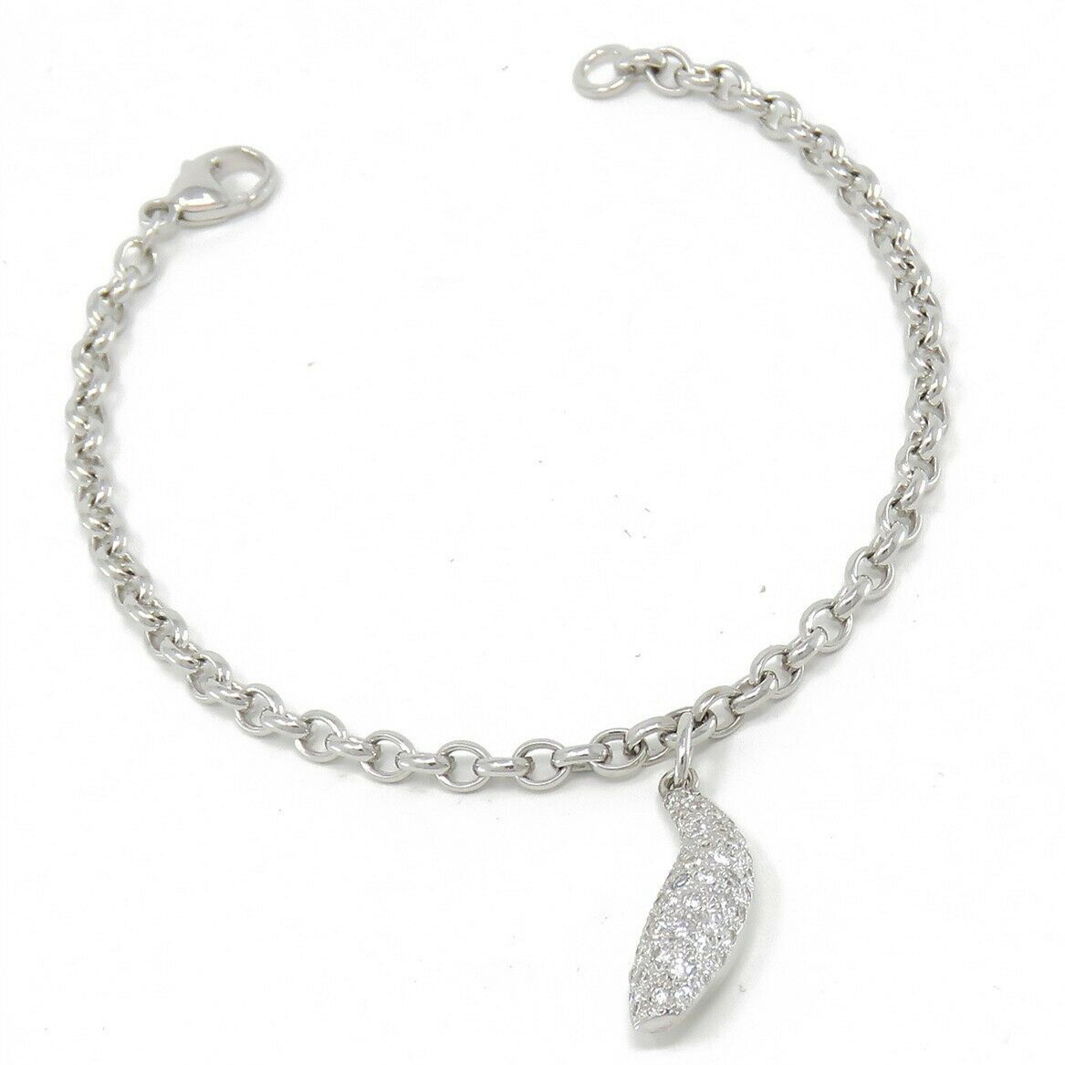 NYJEWEL Tiffany & Co. Frank Gehry 18K Italy Gold 0.78ct Diamond Bracelet 7.25″