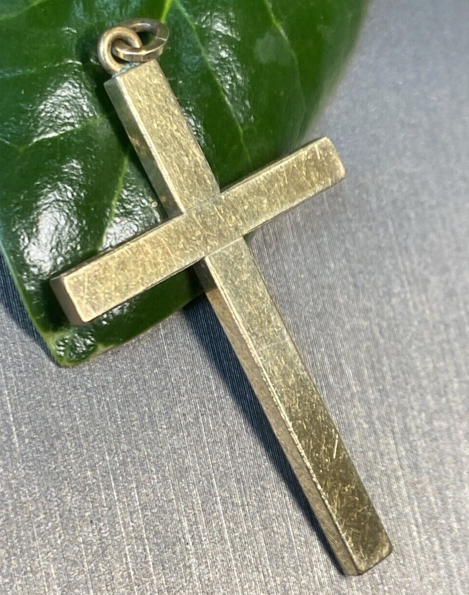 Vintage Cross Pendant Pre-owned Estate Jewelry 12K Gold Filled Antique Unmarked