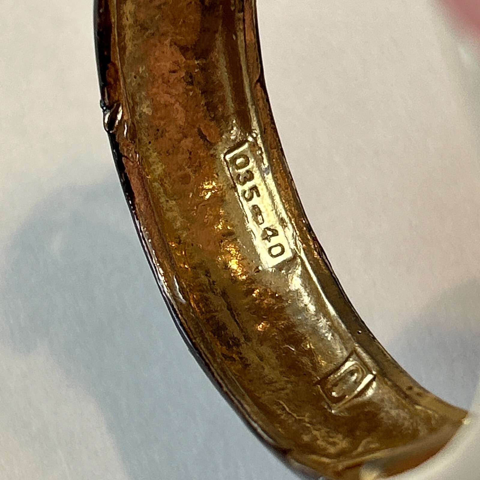 Vintage Original by Robert Ram Head Enamel Hinged Clamper Bracelet Aries Signed
