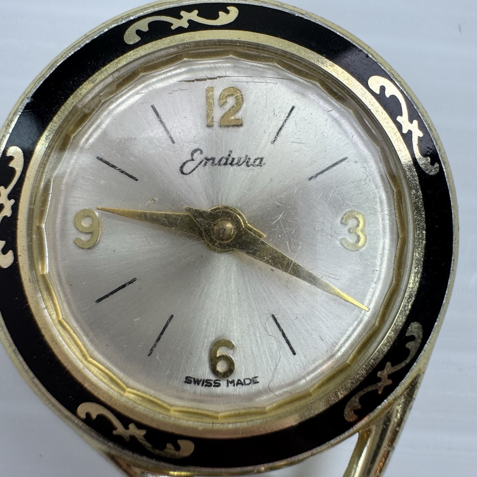 Vintage Endura Pendant Watch Gold Tone With Necklace UNTESTED