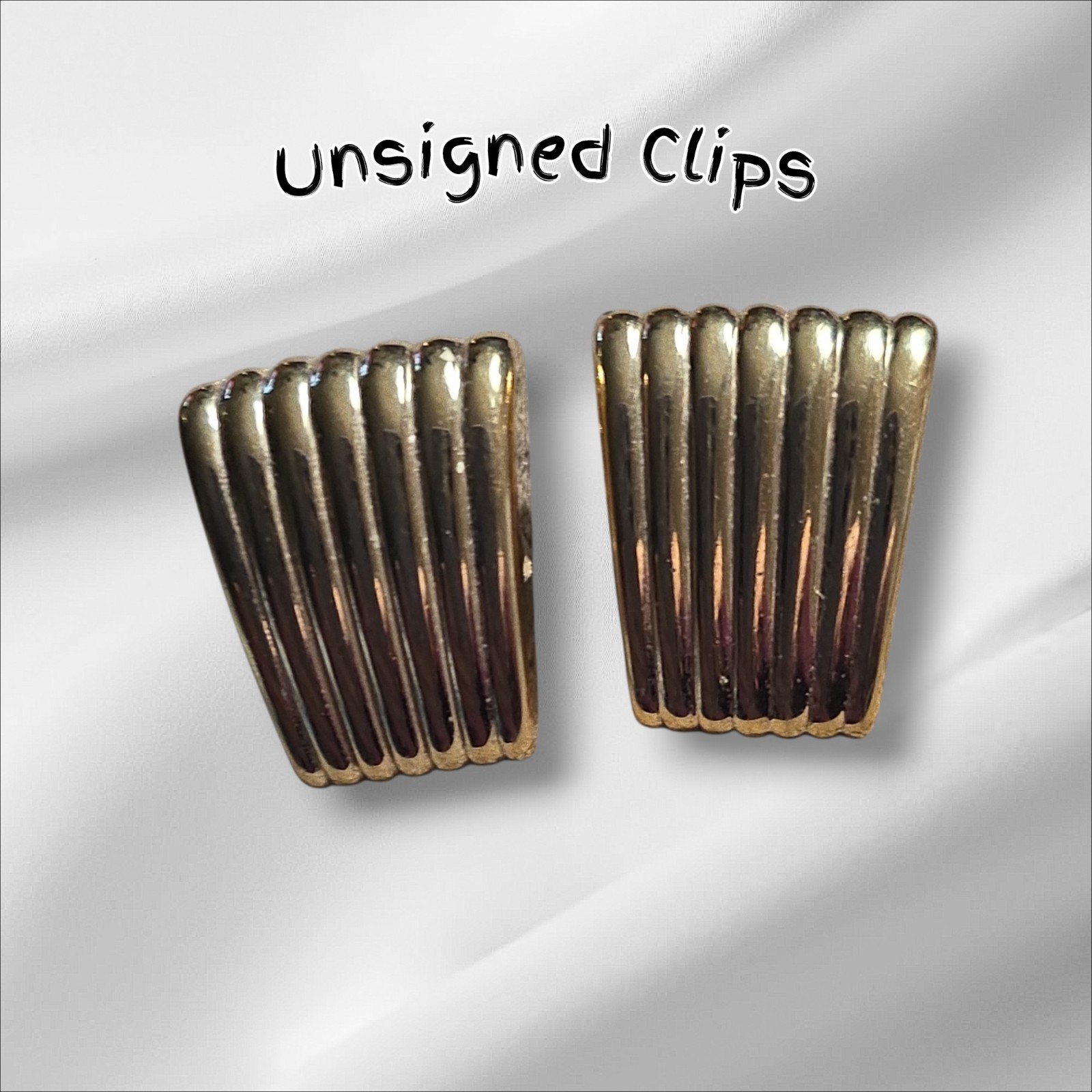 Vintage Monet Trifari Napier Lisner Clip Goldtone Earring Lot