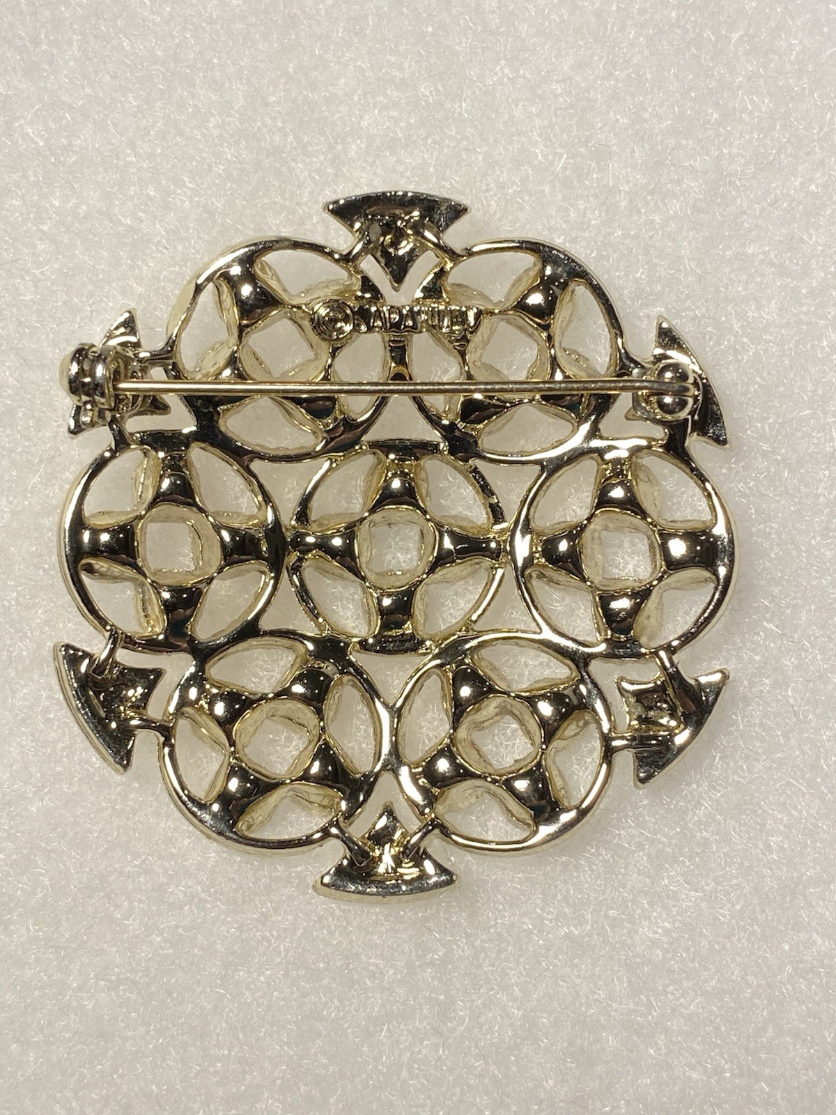 Vintage Sarah Coventry 1971 ‘Ceylon’ Silver Tone Turquoise Purple Stones Brooch
