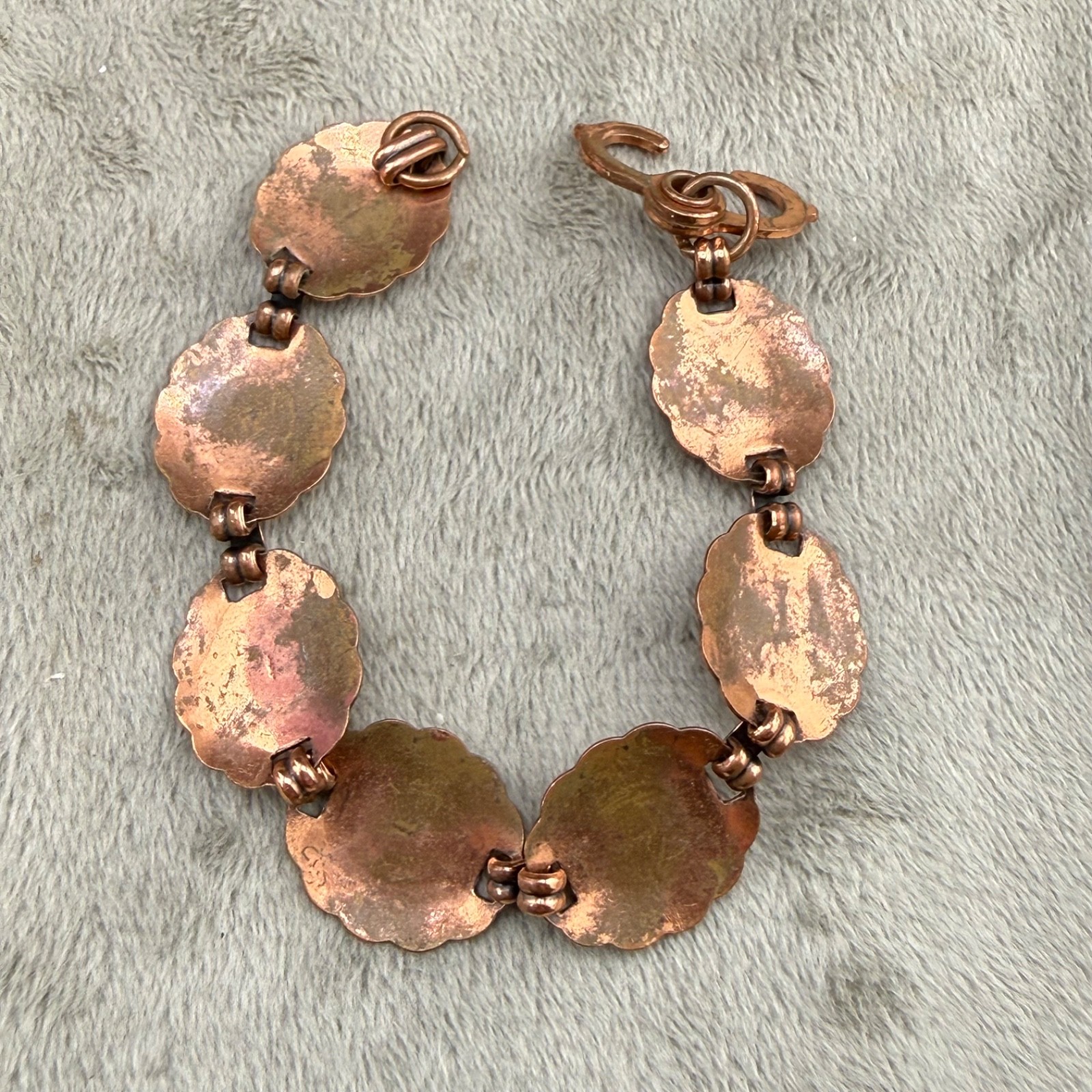 Vintage Copper Bracelet South Western 7’