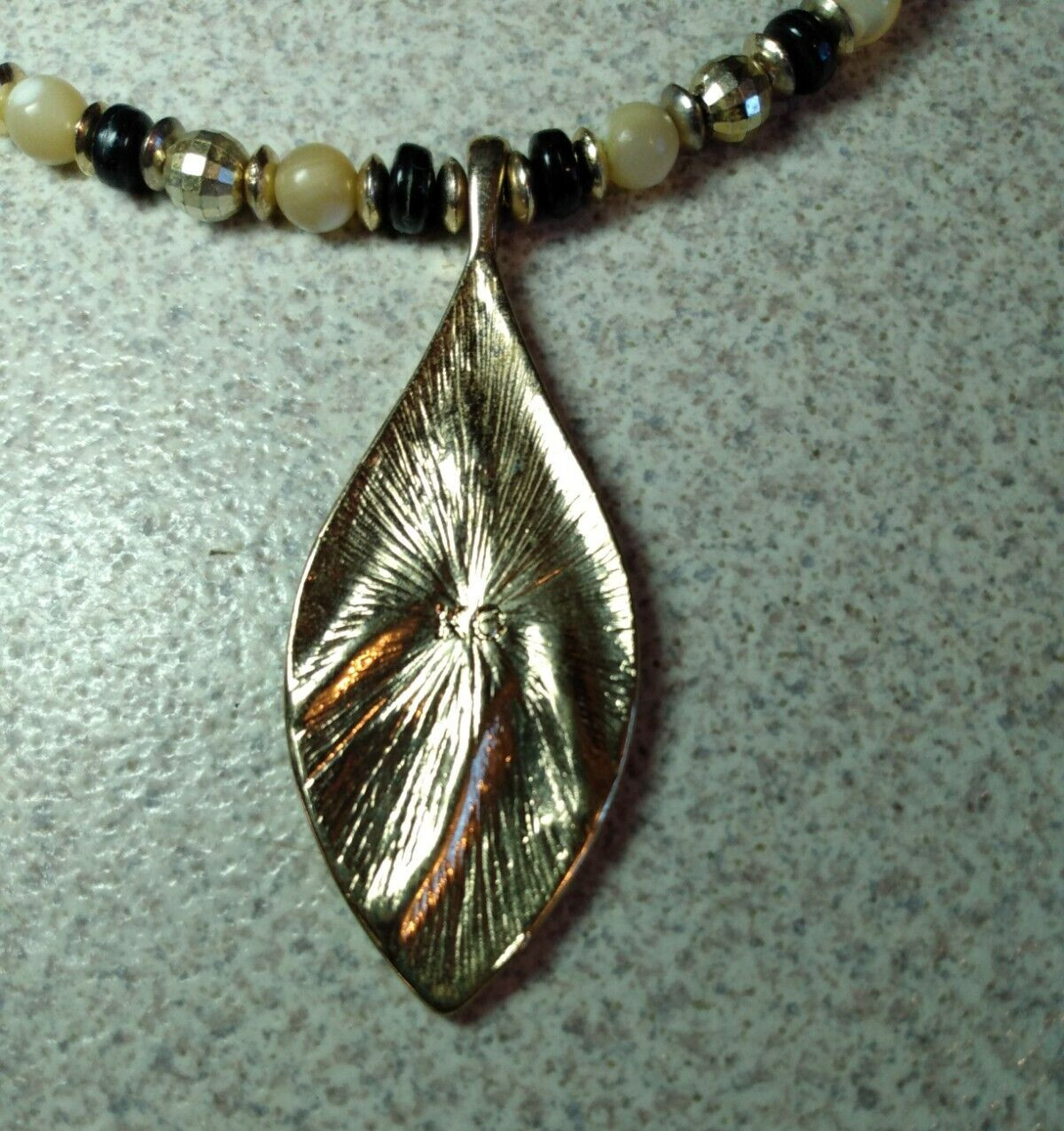 LOVELY DRAMATIC GOLDTONE-ENAMEL-RHINESTONE NECKLACE & EARRINGS SET SIGNED KC