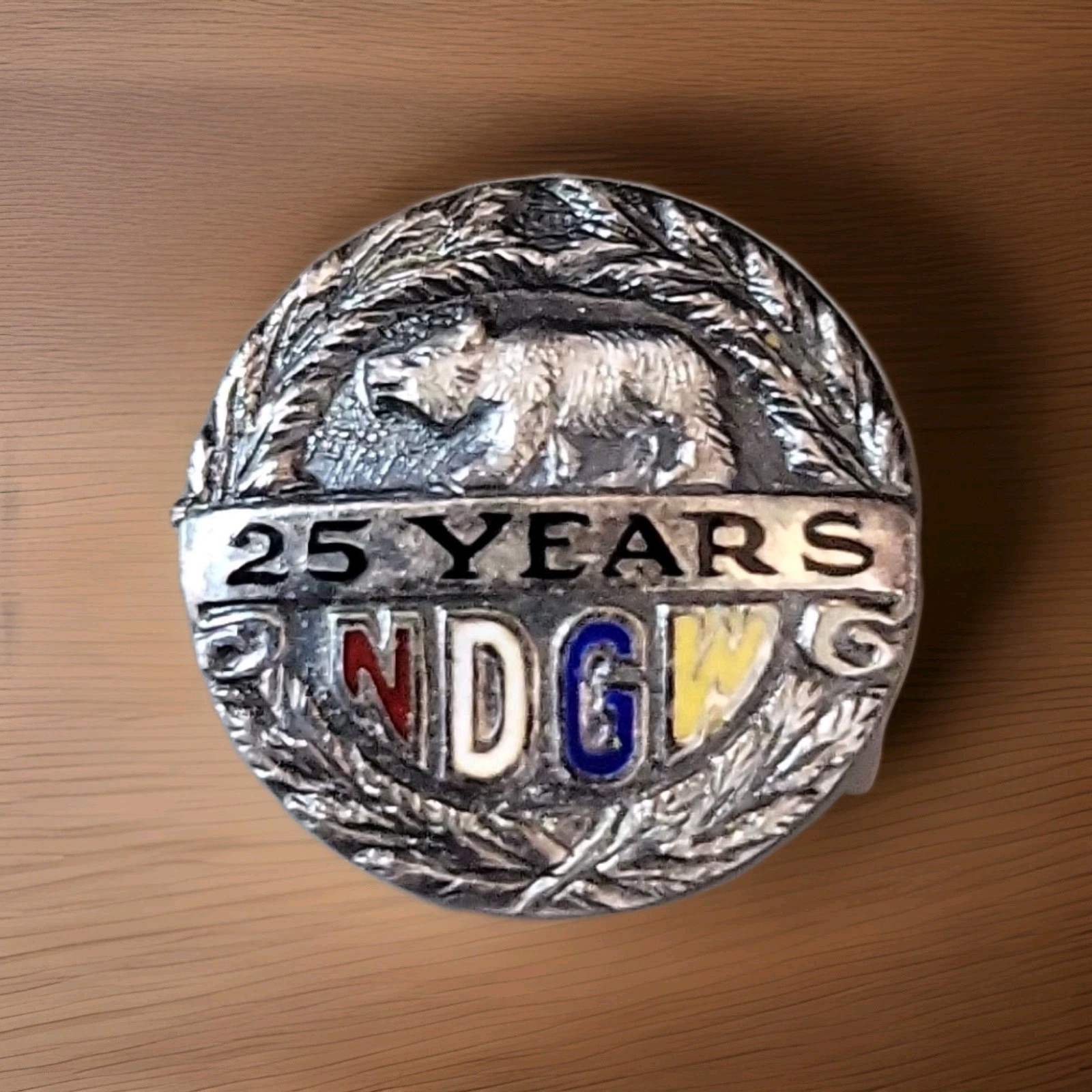 Vintage Pin Sterling Slver NDGW 25Yr Pin Native Daughters Of The Golden West Q82